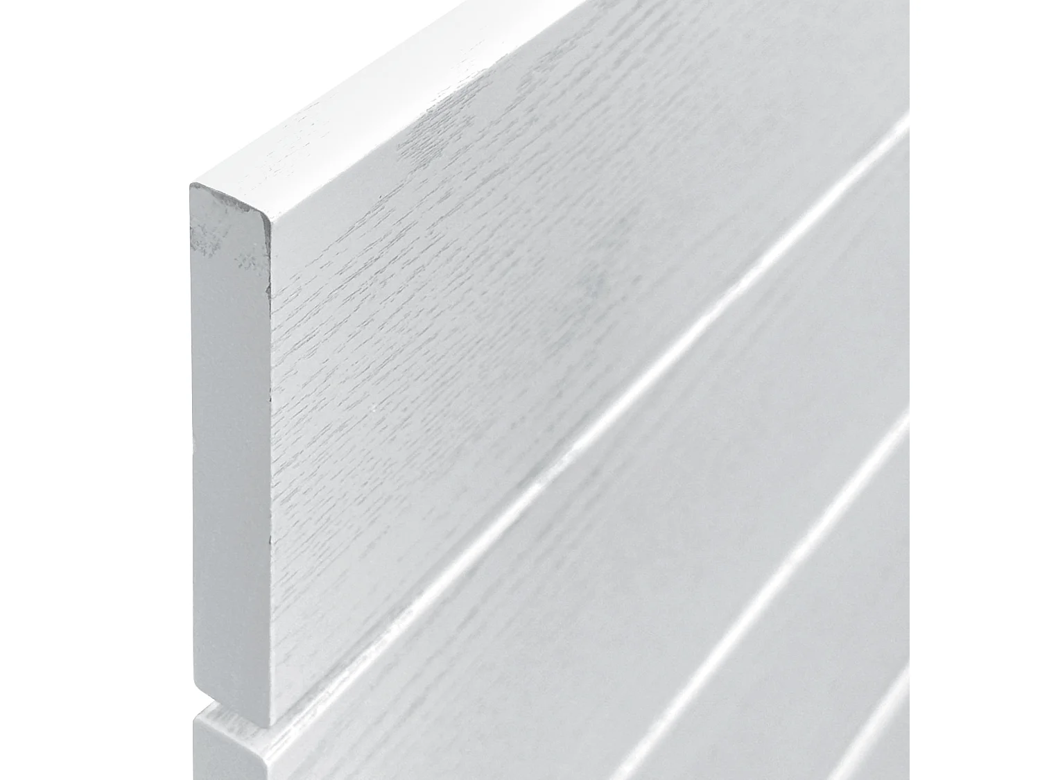 DHOME Tête de Lit Bois Recyclé Dm Style Palette Horizontale avec Pieds 95x115cm Lits 95 - Bois Blanc