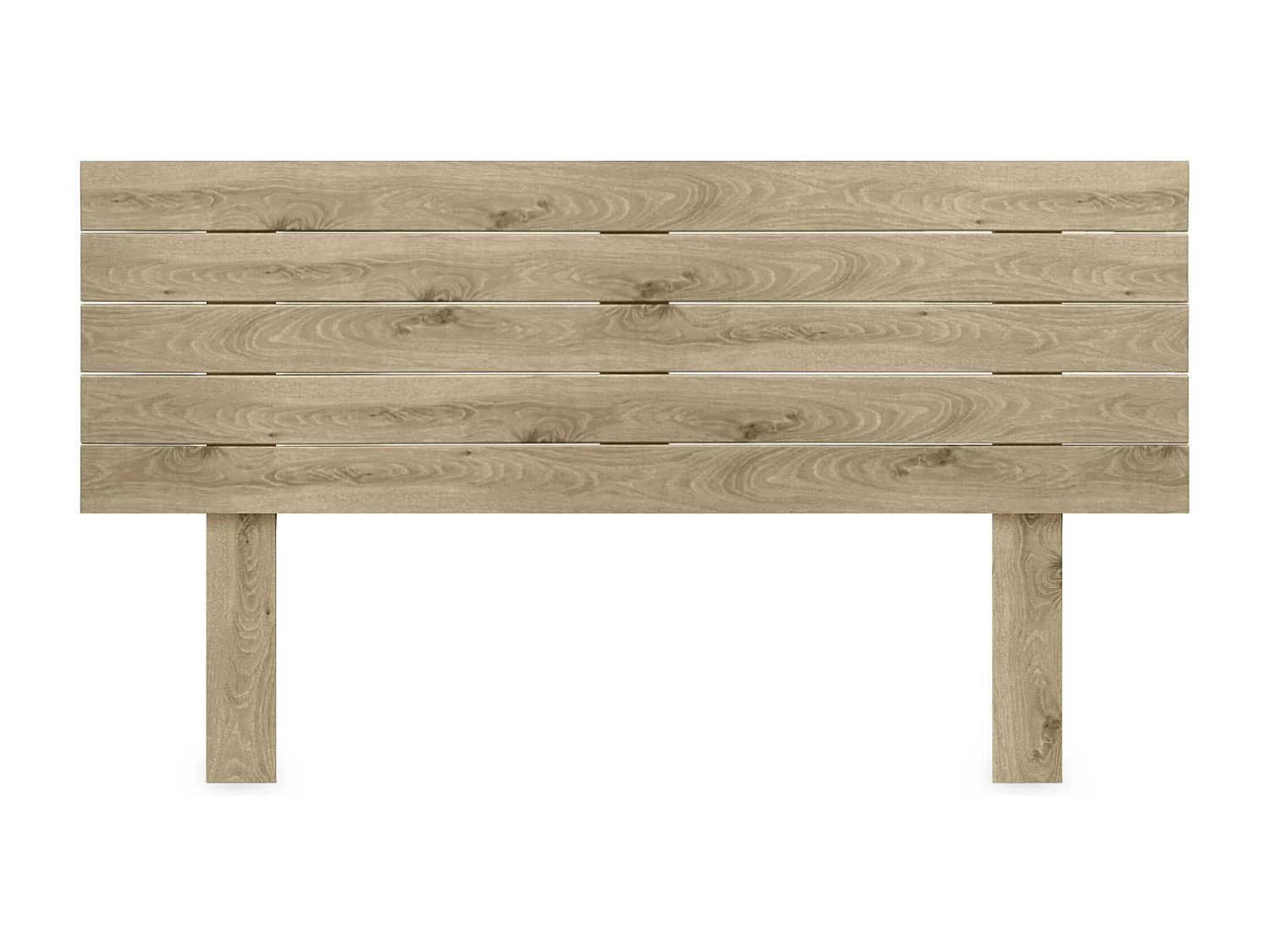 DHOME Tête de Lit Bois Recyclé Dm Style Palette Horizontale avec Pieds 150x115cm Lits 150 - Bois Cambrien