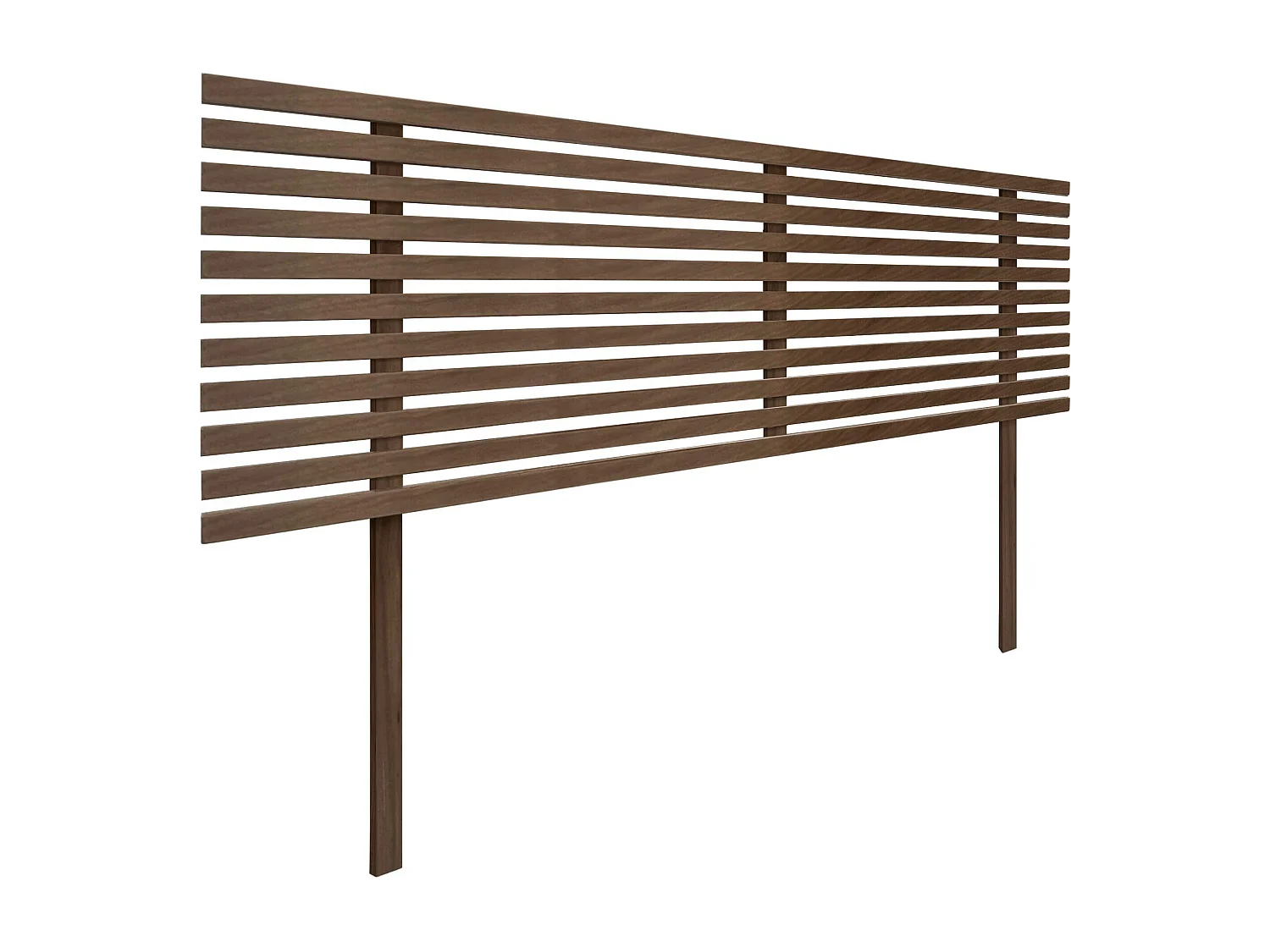 DHOME Tête de Lit Bois Recyclé Dm Style Japonais avec Pieds 145x115cm Lits 145 - Bois de Noyer