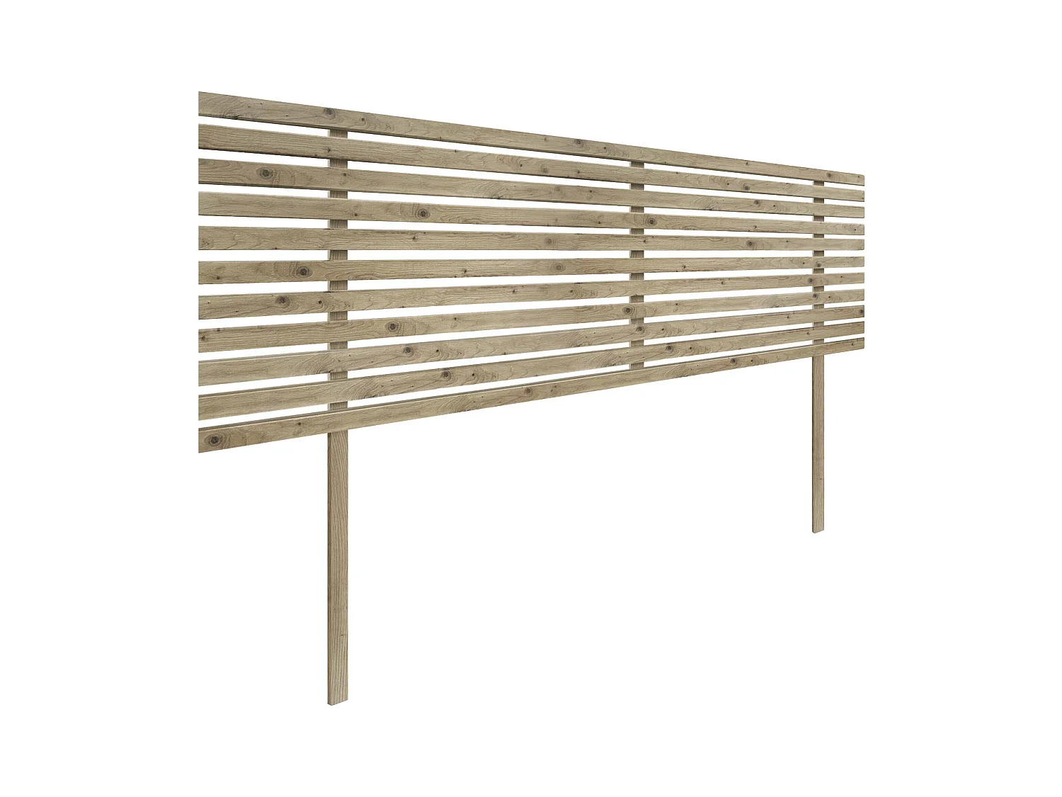 DHOME Tête de Lit Bois Recyclé Dm Style Japonais avec Pieds 145x115cm Lits 145 - Chêne