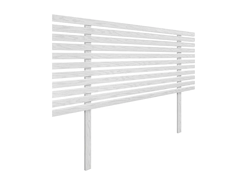 DHOME Tête de Lit Bois Recyclé Dm Style Japonais avec Pieds 80x115cm Lits 80 - Bois Blanc
