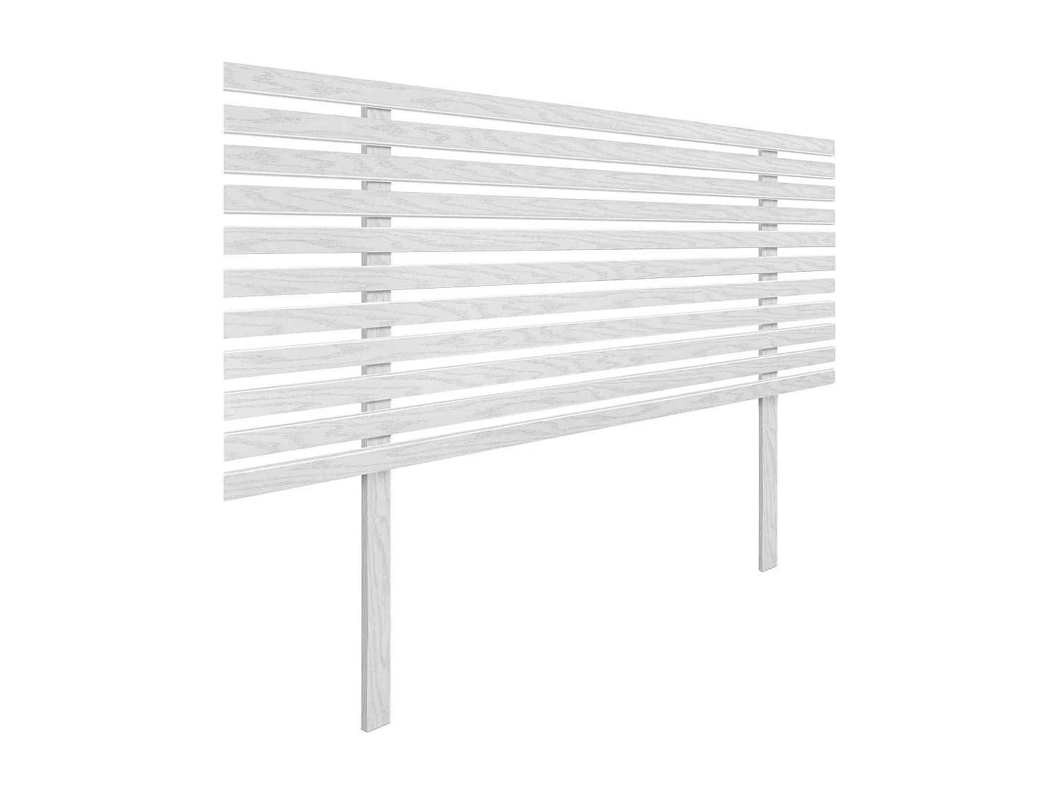 DHOME Tête de Lit Bois Recyclé Dm Style Japonais avec Pieds 80x115cm Lits 80 - Bois Blanc