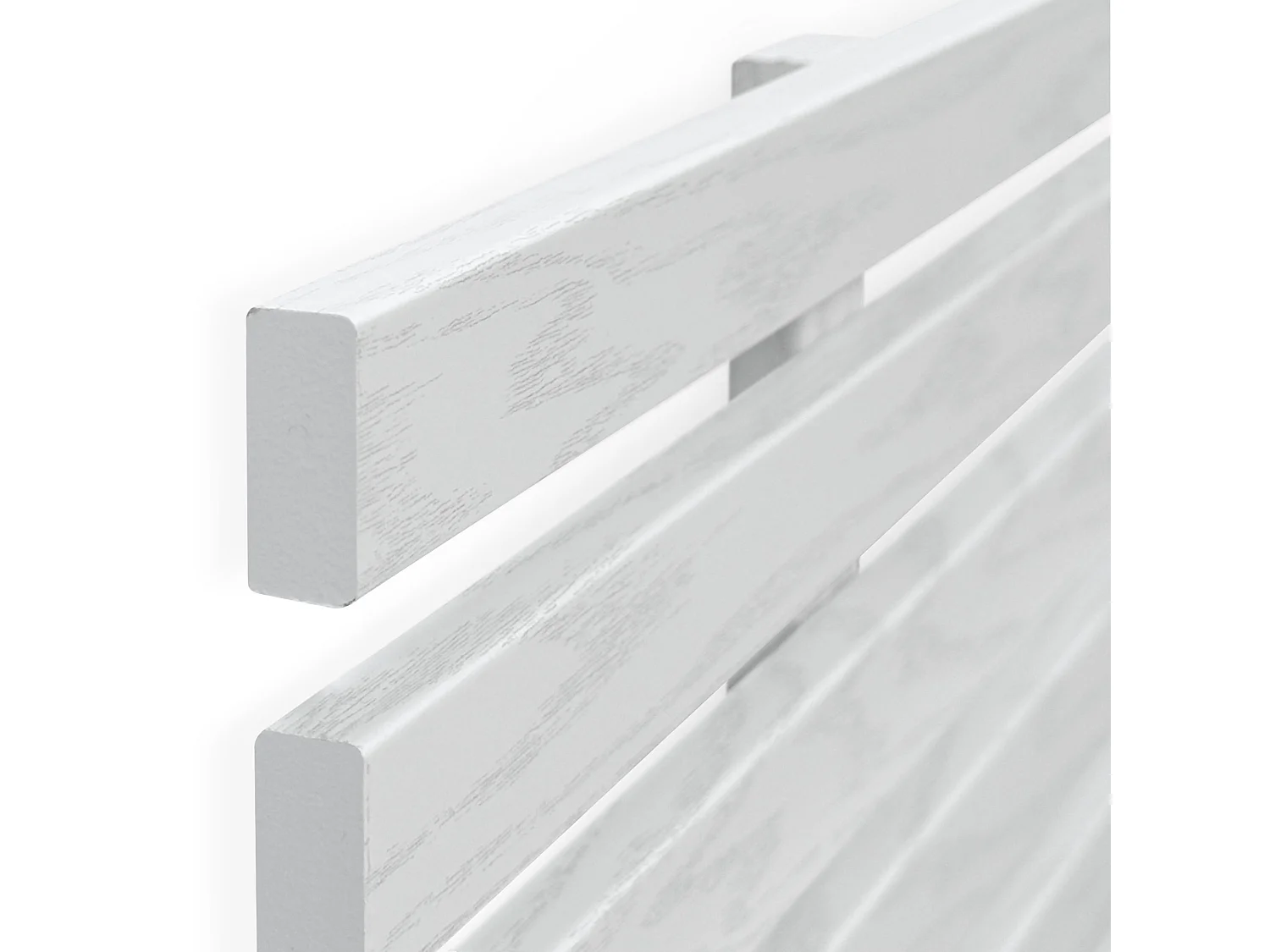 DHOME Tête de Lit Bois Recyclé Dm Style Japonais avec Pieds 90x115cm Lits 90 - Bois Blanc