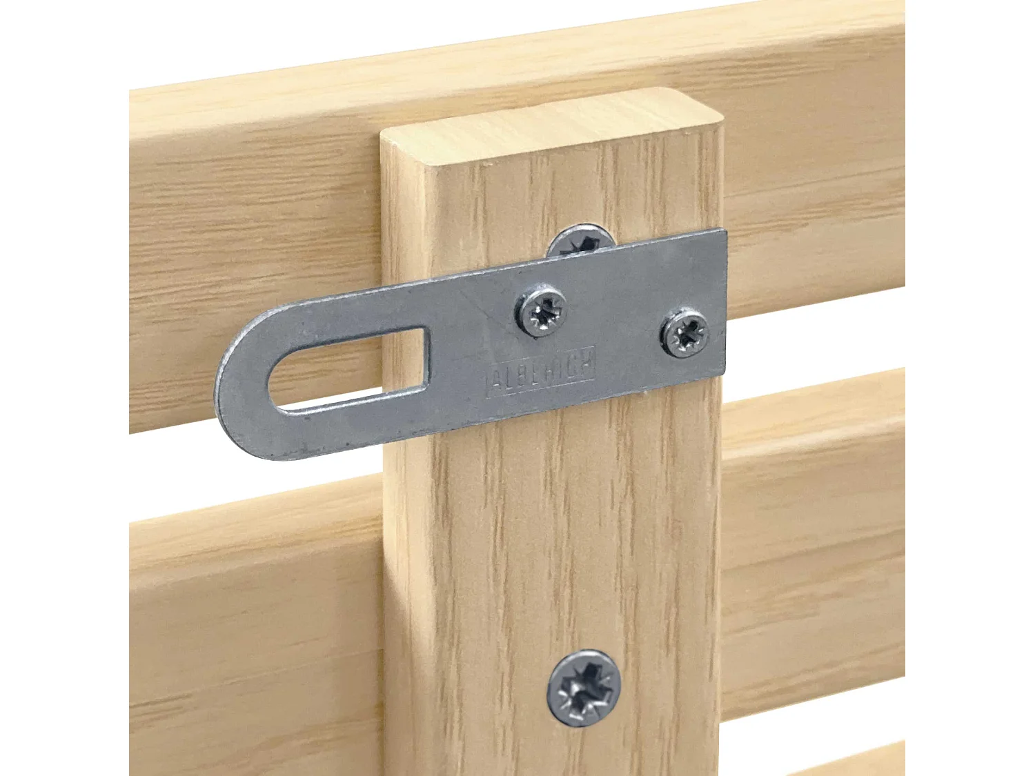 DHOME Kopfteil aus recyceltem Holz Dm im japanischen Stil mit Beinen 145 x 115 cm, Betten 145 – Naturholz