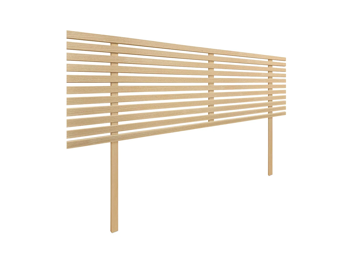 DHOME Testiera in Legno Riciclato Dm Stile Giapponese con Gambe 145x115 cm Letti 145 - Legno Naturale
