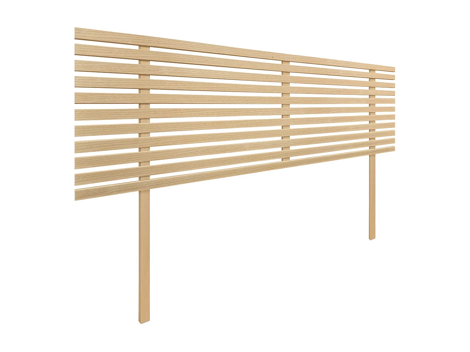 DHOME Tête de Lit Bois Recyclé Dm Style Japonais avec Pieds 145x115cm Lits 145 - Bois Naturel