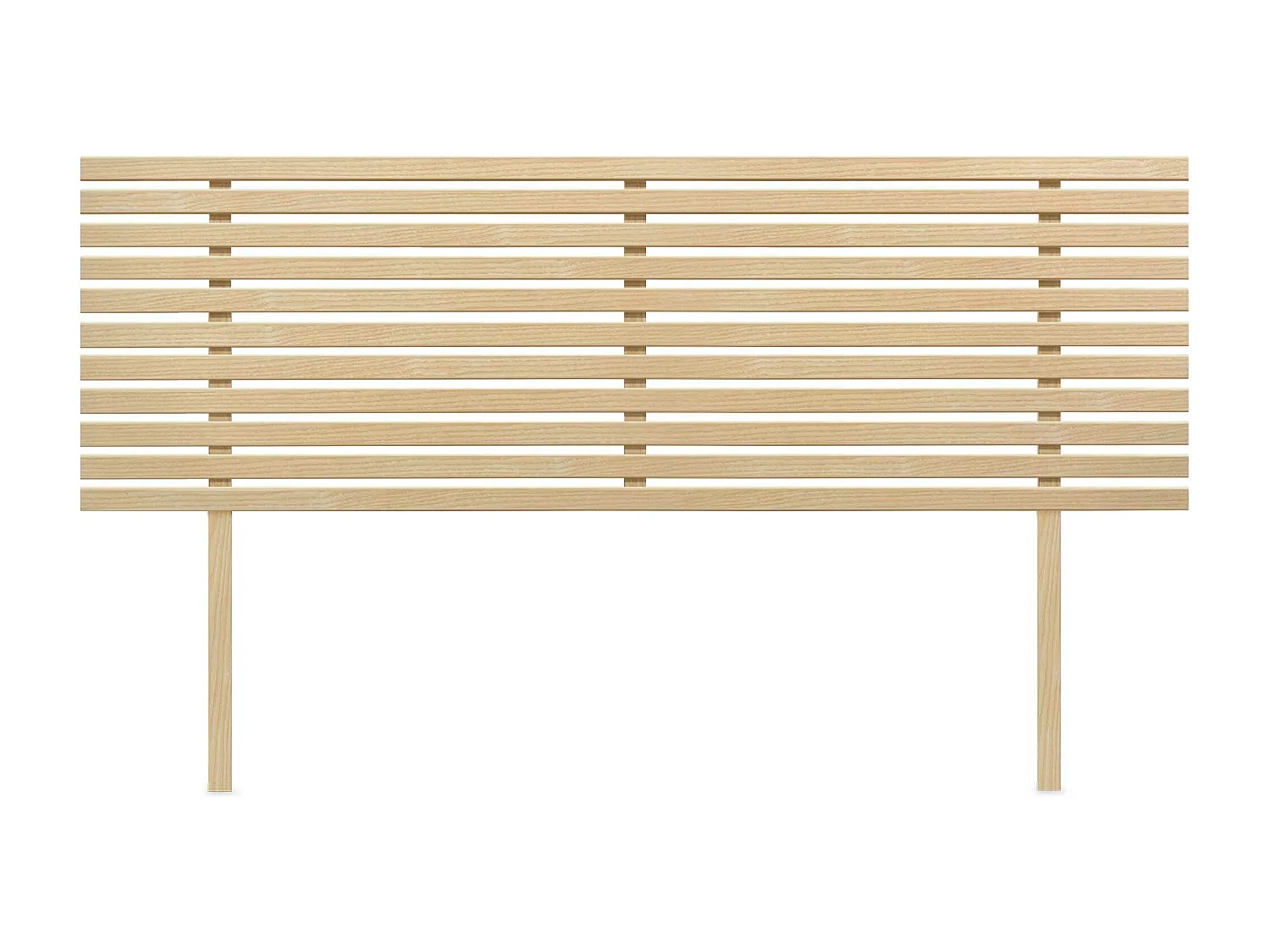 DHOME Tête de Lit Bois Recyclé Dm Style Japonais avec Pieds 145x115cm Lits 145 - Bois Naturel