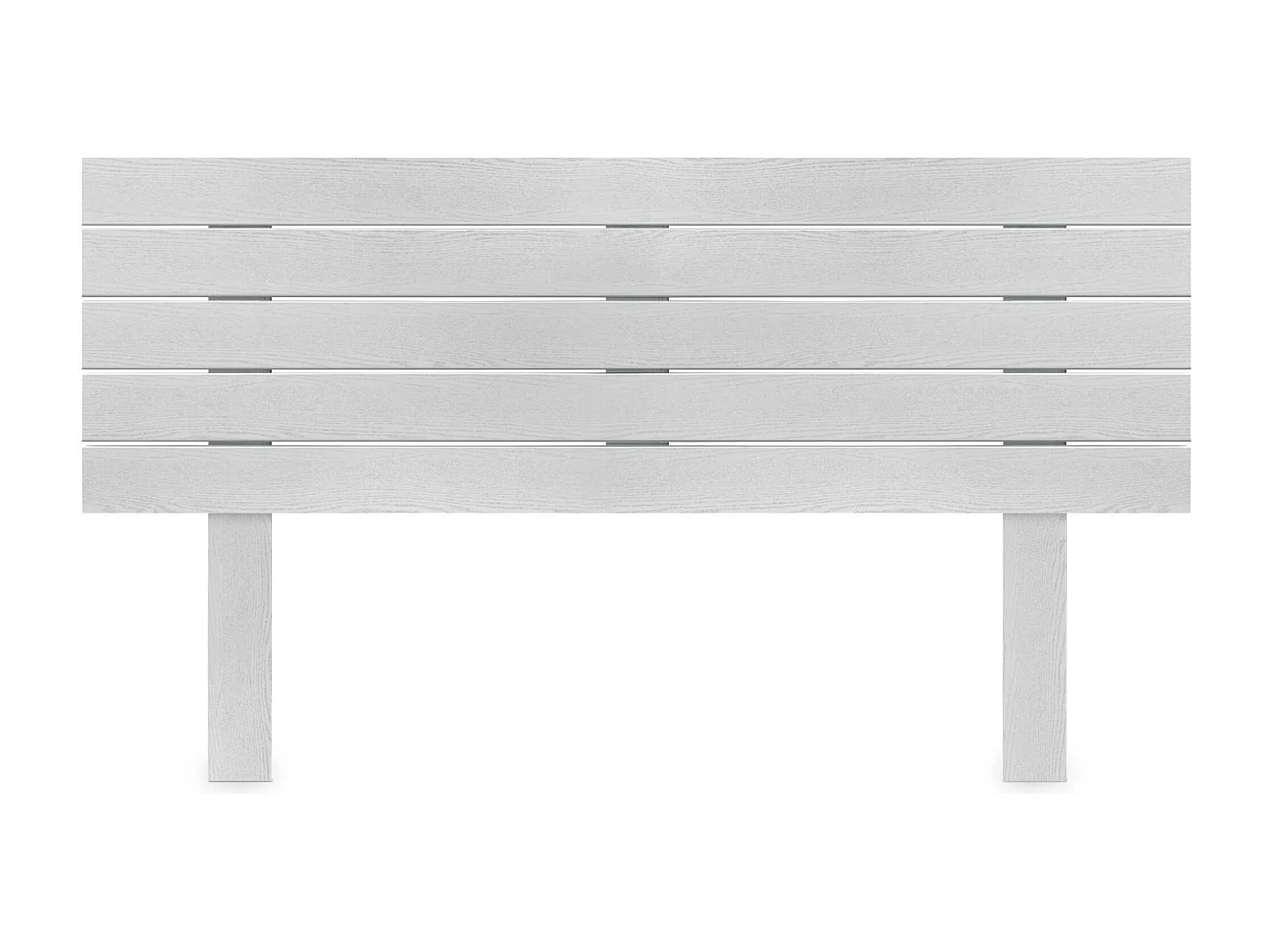 DHOME Cabeceira de Madeira Reciclada Dm Estilo Palete Horizontal com Pernas 160x115cm Camas 160 - Madeira Branca