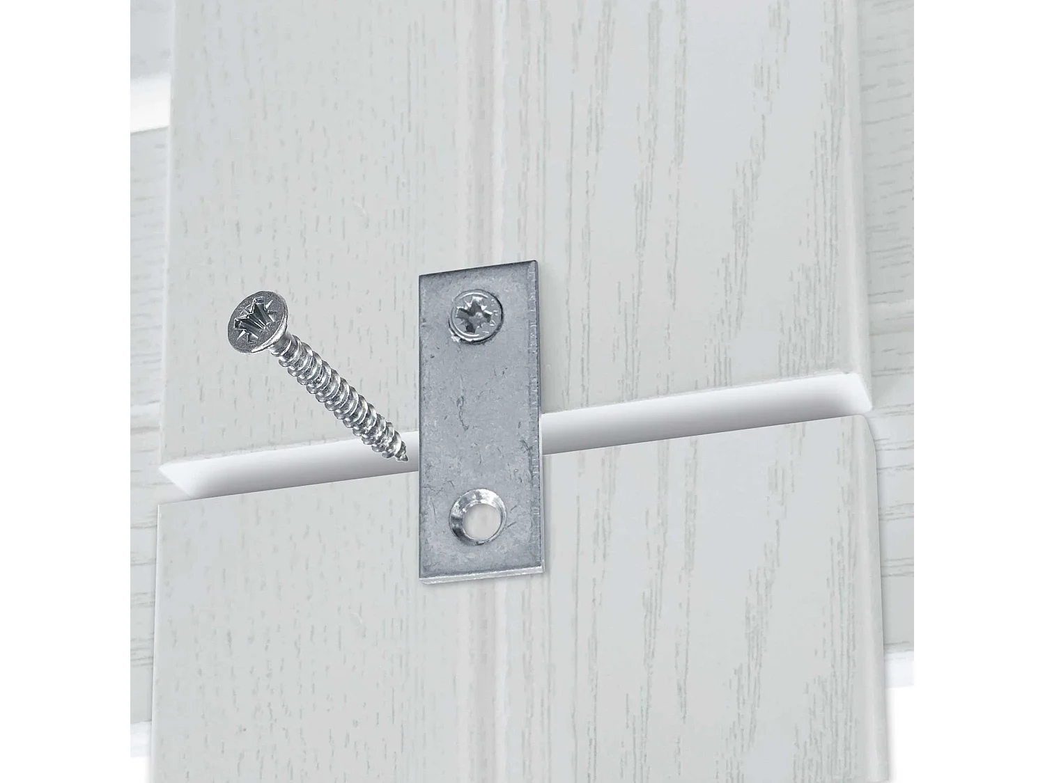 DHOME Cabeceira de Madeira Reciclada Dm Estilo Palete Horizontal com Pernas 160x115cm Camas 160 - Madeira Branca