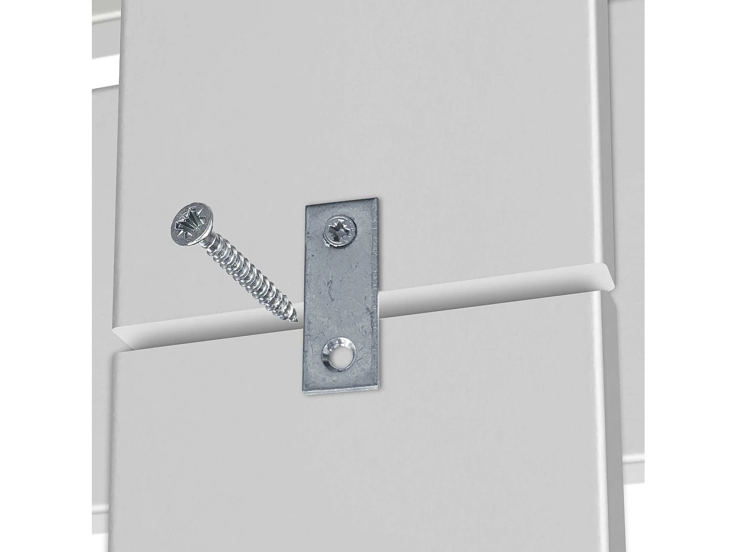 DHOME Tête de Lit Bois Recyclé Dm Style Palette Horizontale avec Pieds 90x115cm Lits 90 - Blanc Massif