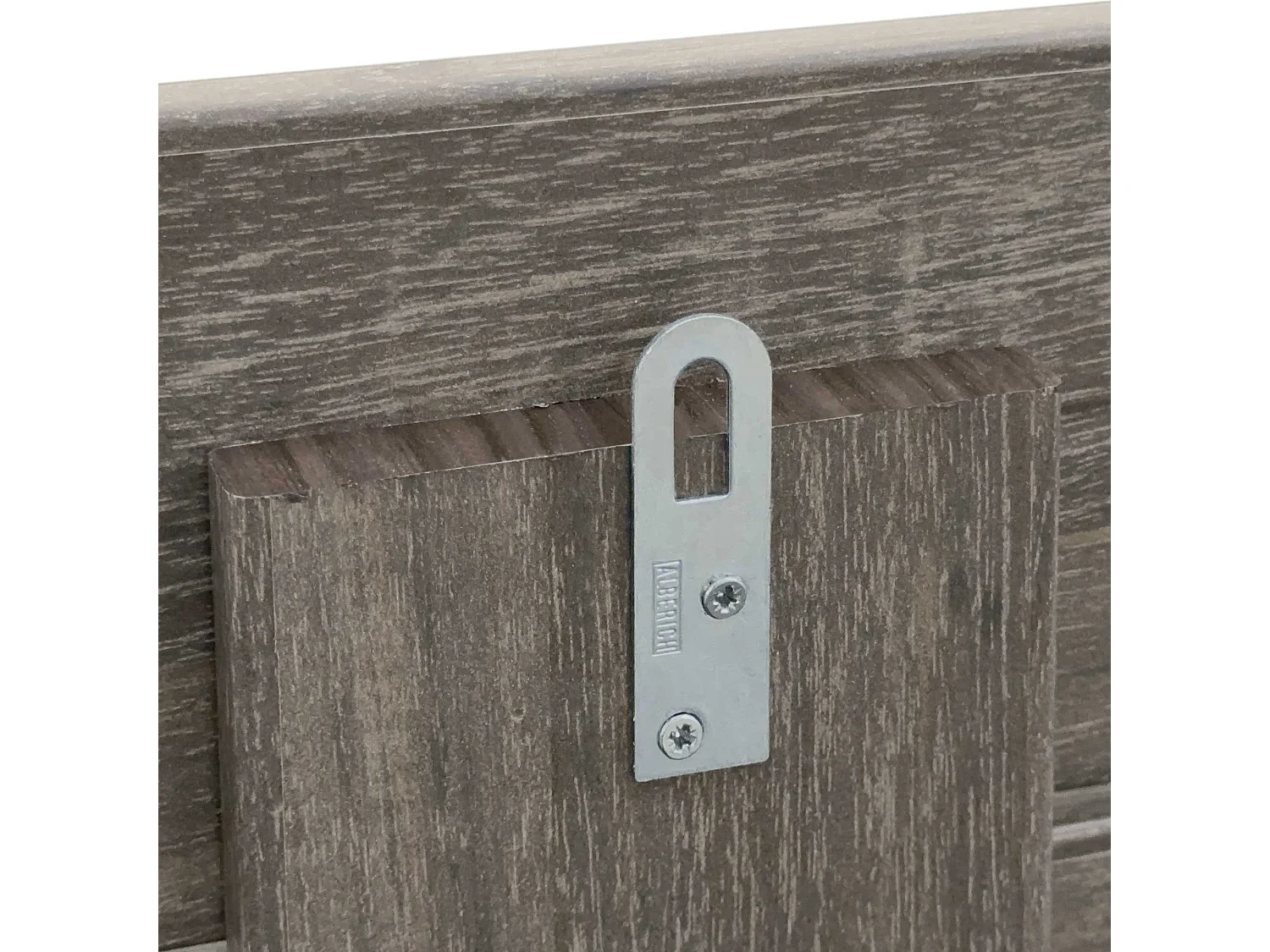 DHOME Kopfteil aus recyceltem Holz, Dm, horizontal, Palettenstil mit Beinen, 110 x 115 cm, Betten 110 – Amazonas-Eiche