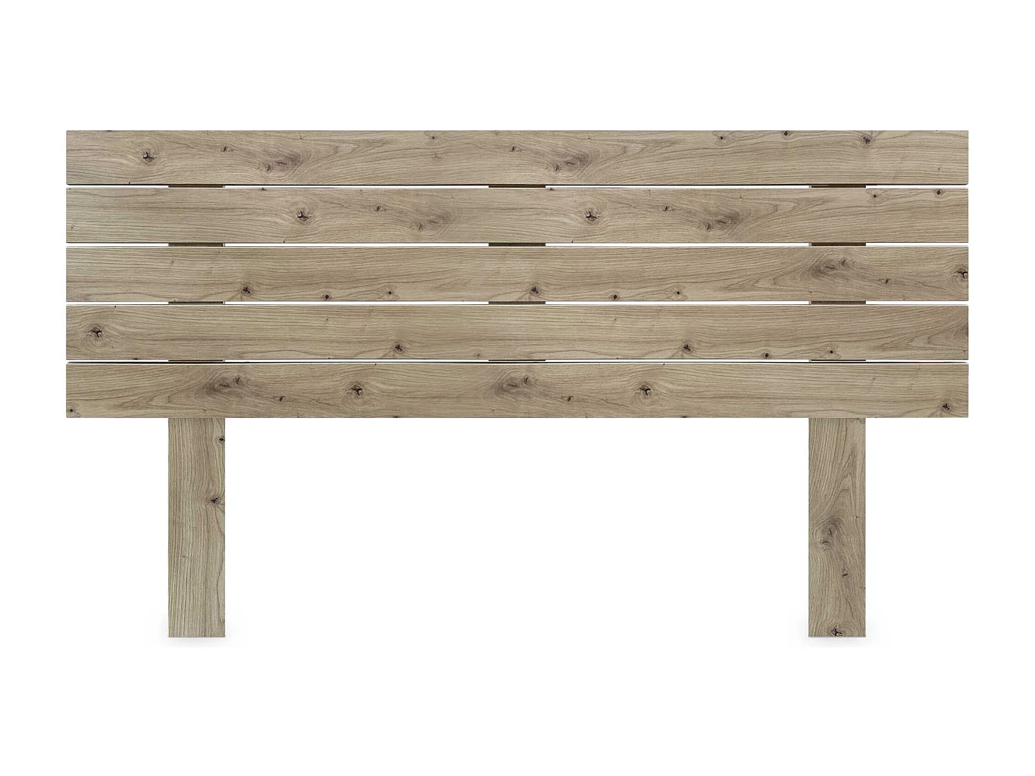 DHOME Cabecero De Madera Reciclada Dm Estilo Palet Horizontal con Patas 150x115cm Camas 150 - Roble