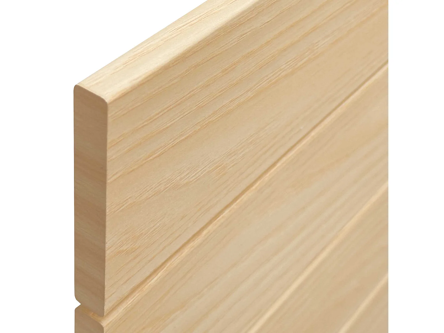 DHOME Kopfteil aus recyceltem Holz Dm, horizontal, Palettenstil mit Beinen 135 x 115 cm, Betten 135 – Naturholz