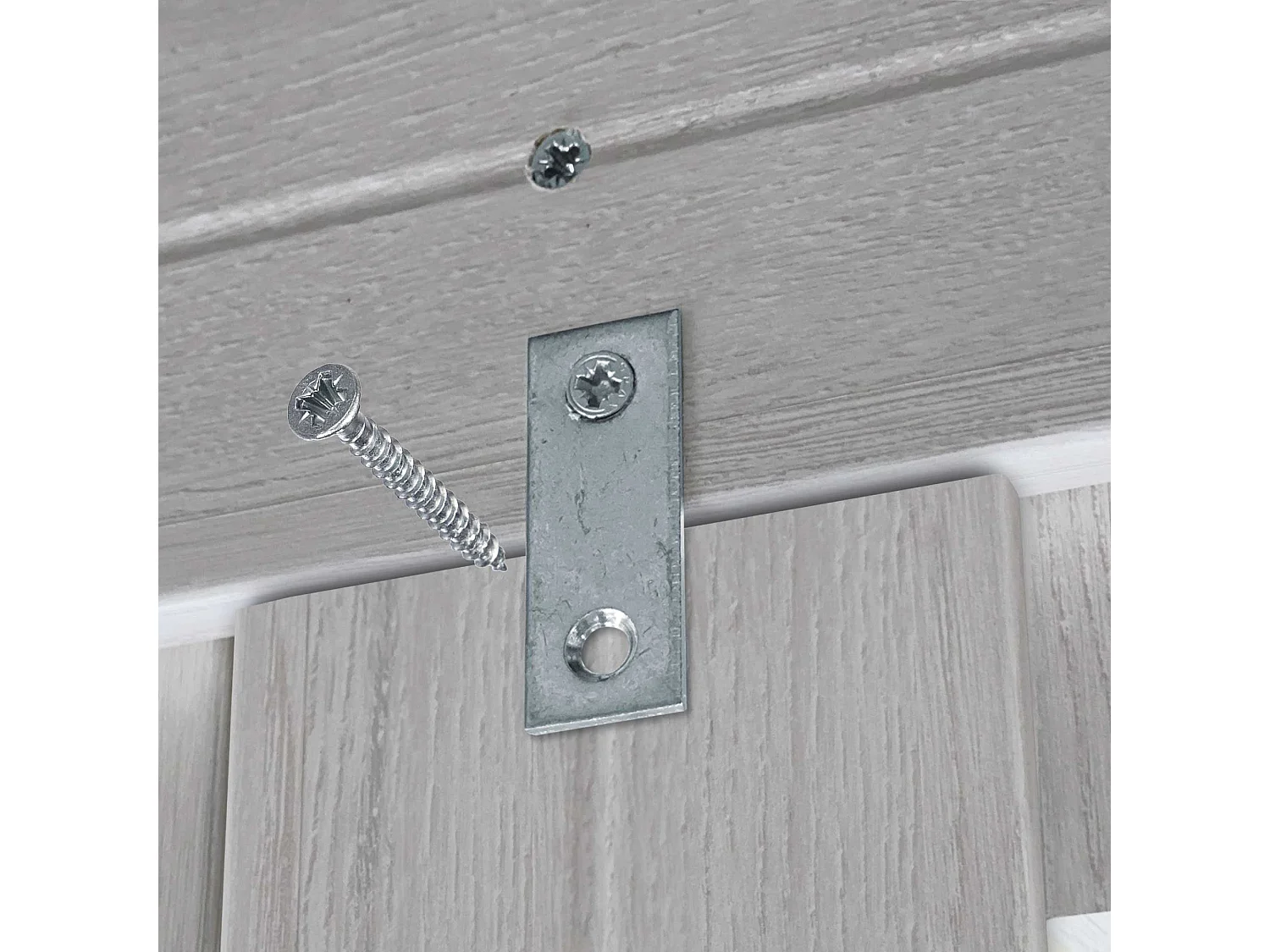 DHOME Tête de Lit Bois Recyclé Dm Style Vertical avec Pieds 110x115cm Lits 110 - Arctique