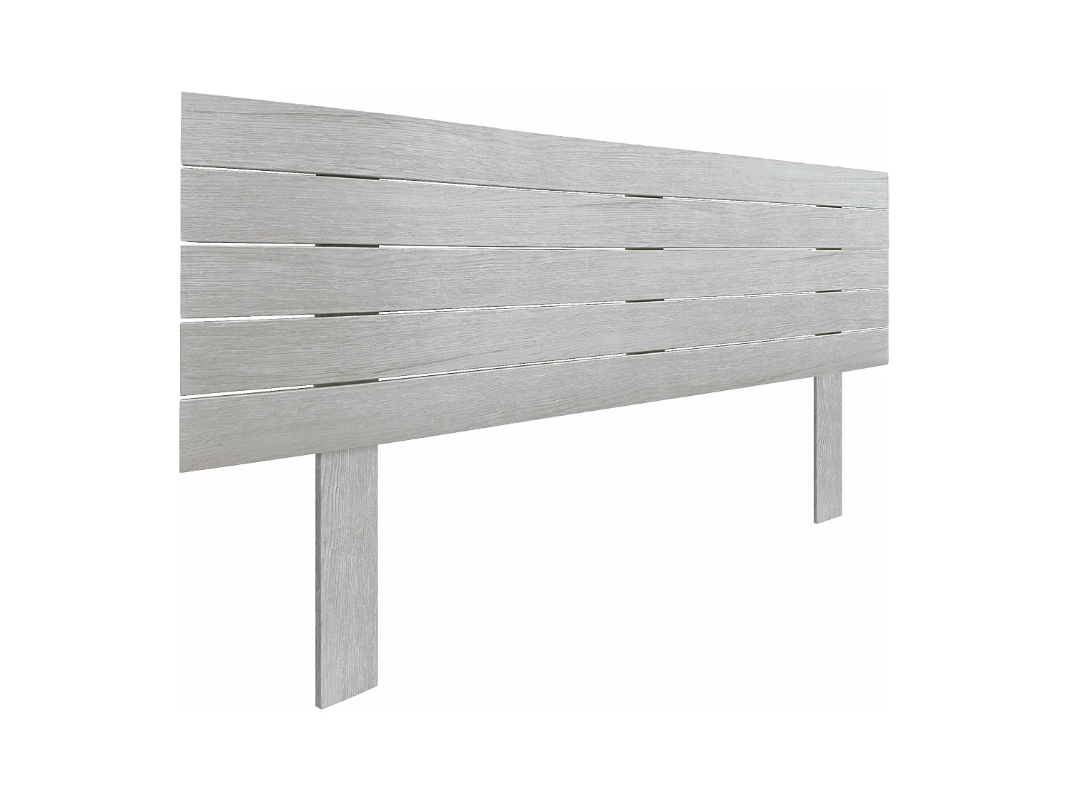DHOME Tête de Lit Bois Recyclé Dm Style Palette Horizontale avec Pieds 150x115cm Lits 150 - Arctique