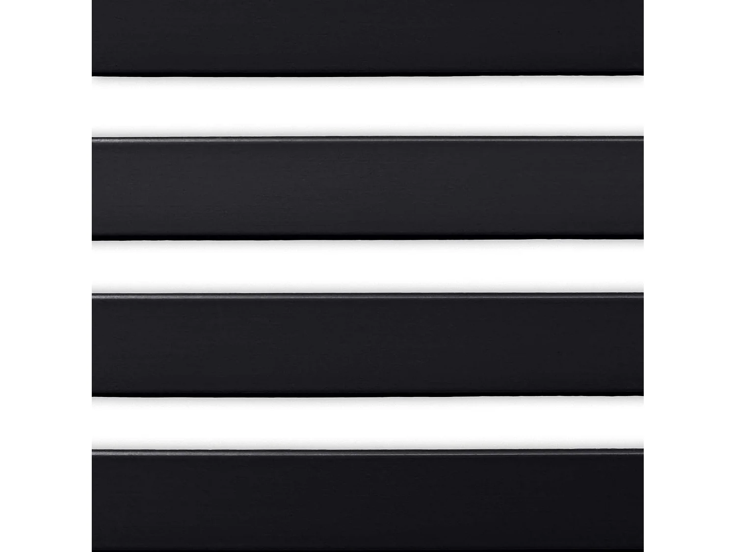 DHOME Cabeceira de Madeira Reciclada Dm Estilo Japonês com Pernas 145x115cm Camas 145 - Preto Sólido