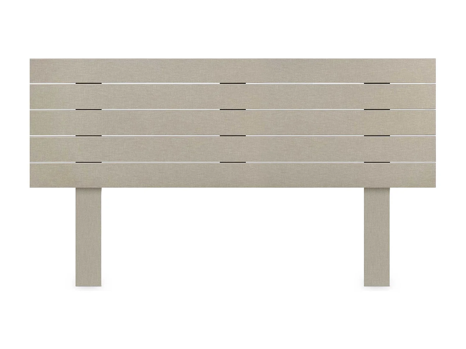 DHOME Hoofdeinde van gerecycled hout Dm Horizontaal Palletstijl met poten 145x115cm bedden 145 - linnen afwerking