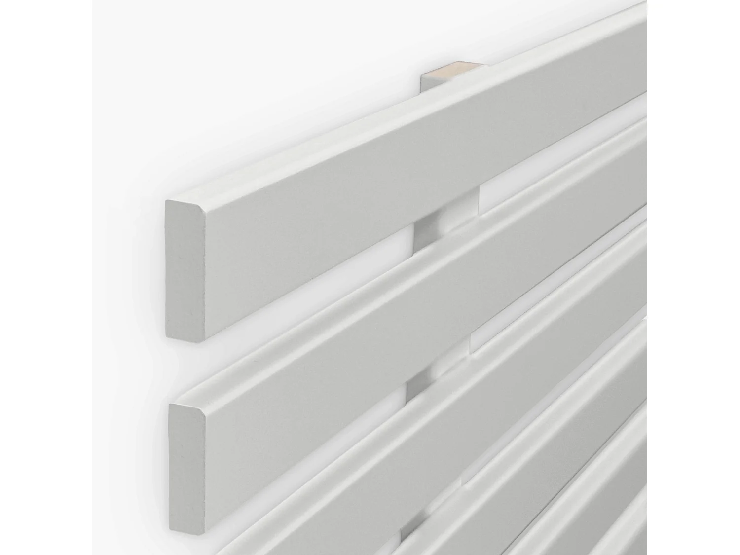 DHOME Tête de Lit Bois Recyclé Dm Style Japonais avec Pieds 105x115cm Lits 105 - Blanc Massif