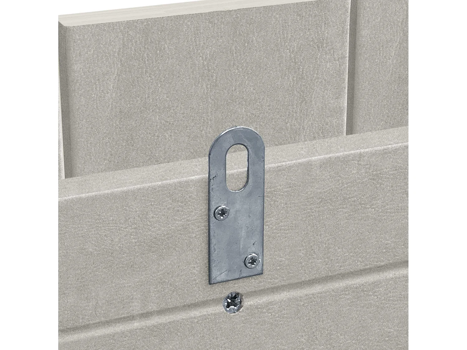 DHOME Testiera in Legno Riciclato Dm Stile Verticale con Gambe 135x115 cm Letti 135 - Grigio Tribale