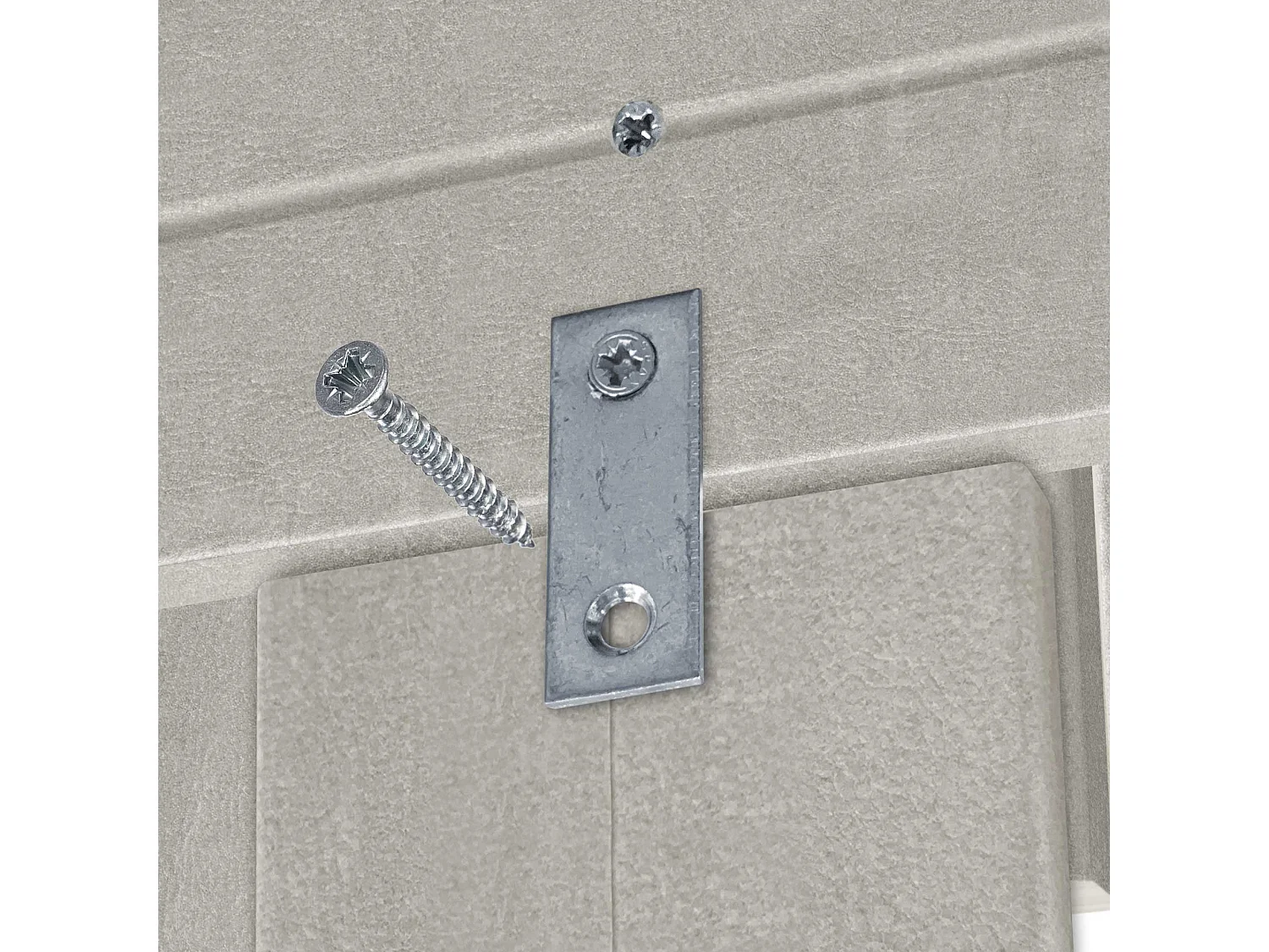 DHOME Testiera in Legno Riciclato Dm Stile Verticale con Gambe 135x115 cm Letti 135 - Grigio Tribale