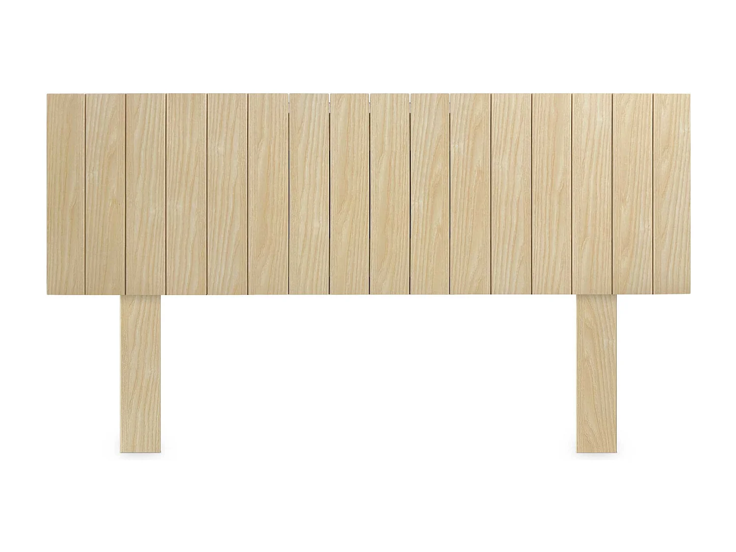 DHOME Tête de Lit Bois Recyclé Dm Style Vertical avec Pieds 135x115cm Lits 135 - Bois Naturel