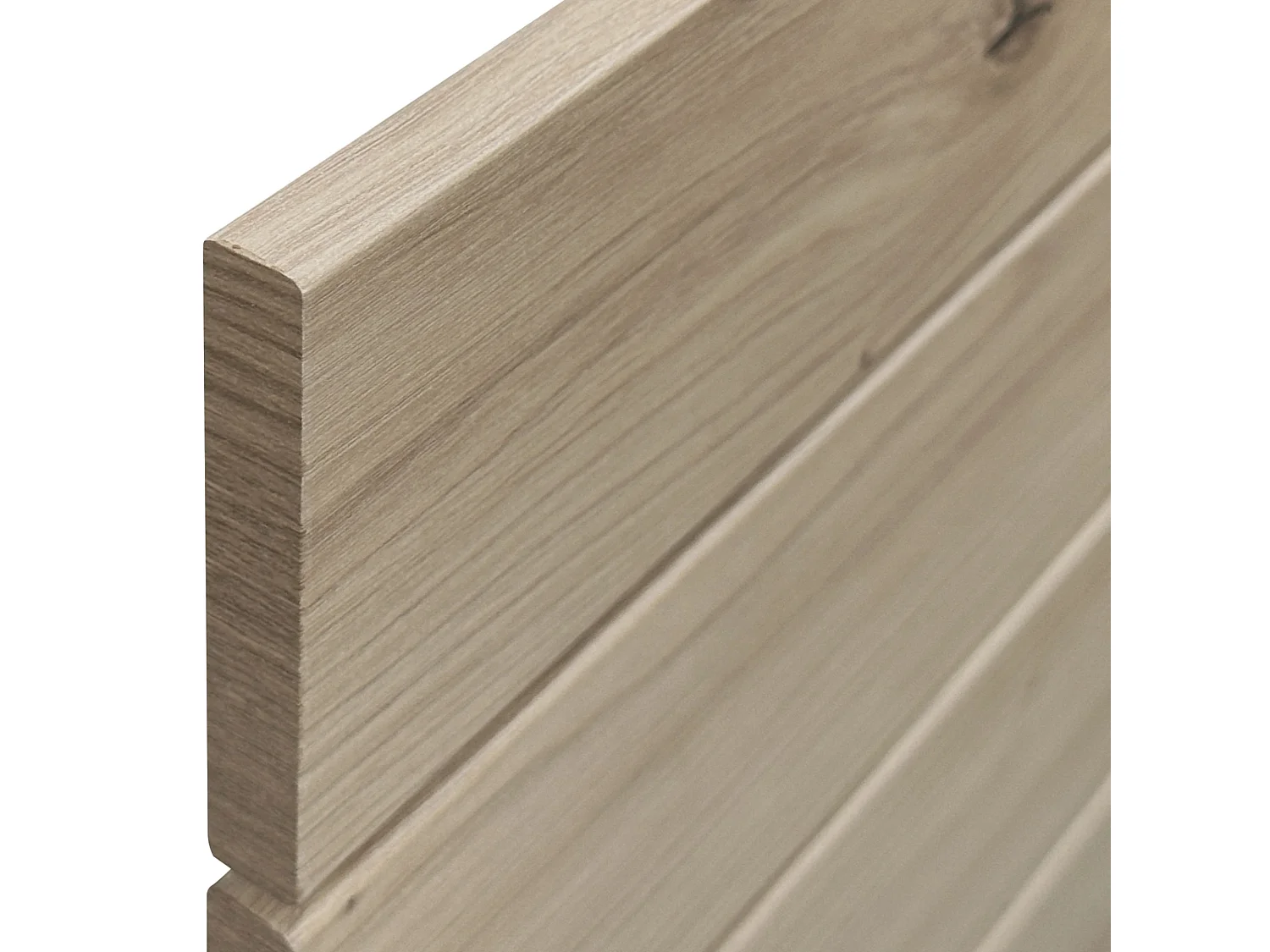 DHOME Kopfteil aus recyceltem Holz, Dm, horizontal, Palettenstil mit Beinen, 90 x 115 cm, Betten 90 – Eiche