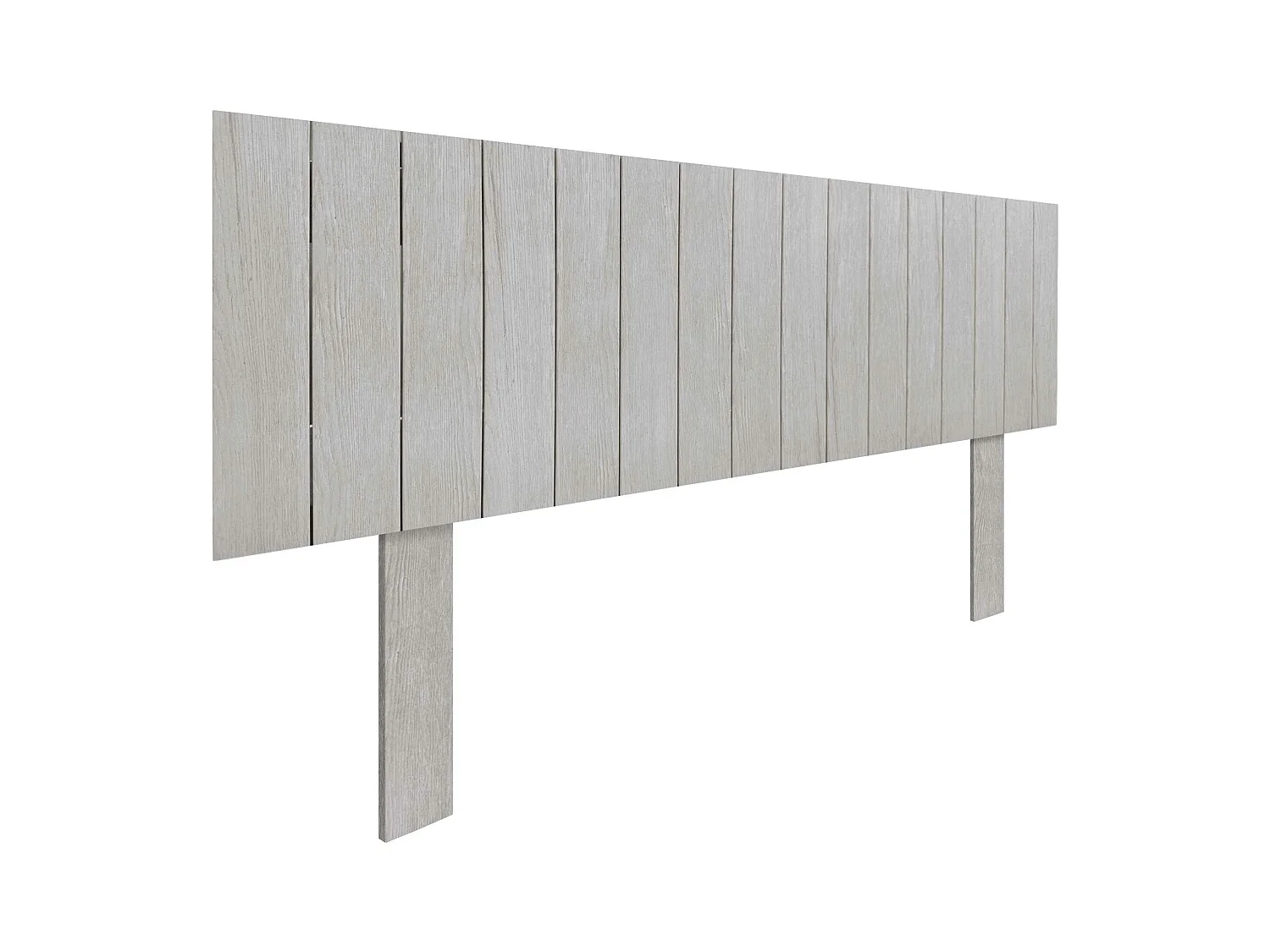 DHOME Tête de Lit Bois Recyclé Dm Style Vertical avec Pieds 145x115cm Lits 145 - Arctique