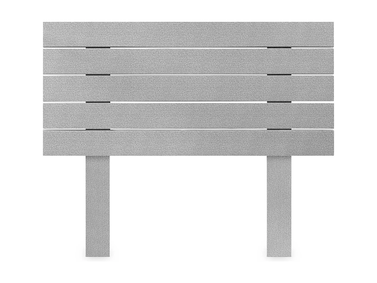 DHOME Testiera in Legno Riciclato Dm Stile Pallet Orizzontale con Gambe 80x115 cm Letti 80 - Punte Grigie