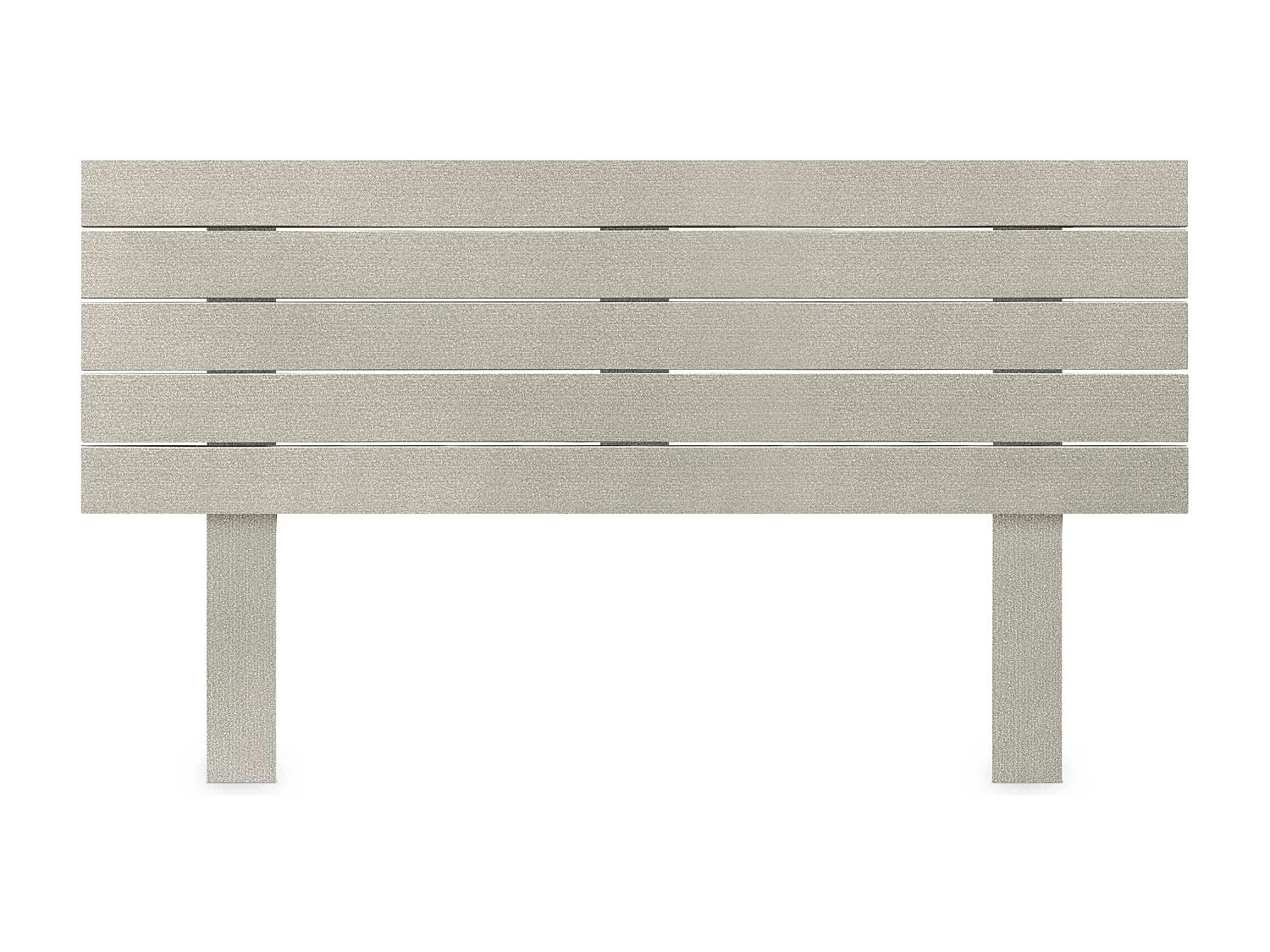DHOME Hoofdeinde van gerecycled hout Dm Horizontaal Palletstijl met poten 135x115cm bedden 135 - beige spikes