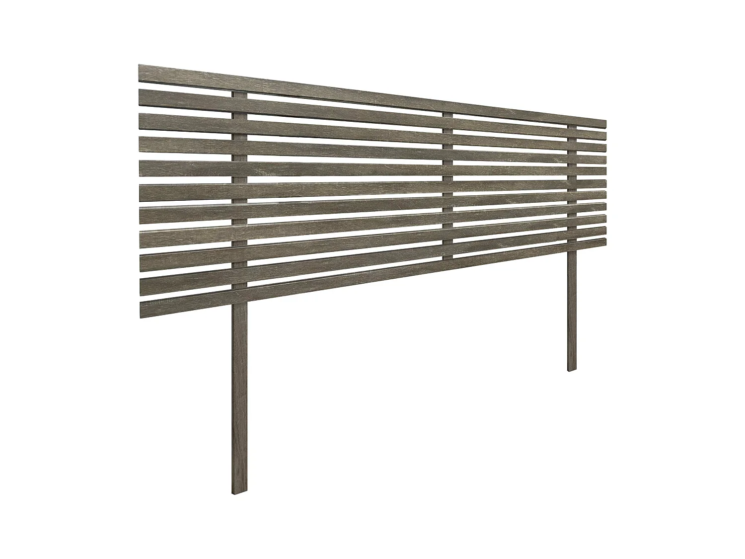DHOME Tête de Lit Bois Recyclé Dm Style Japonais avec Pieds 160x115cm Lits 160 - Chêne Amazone