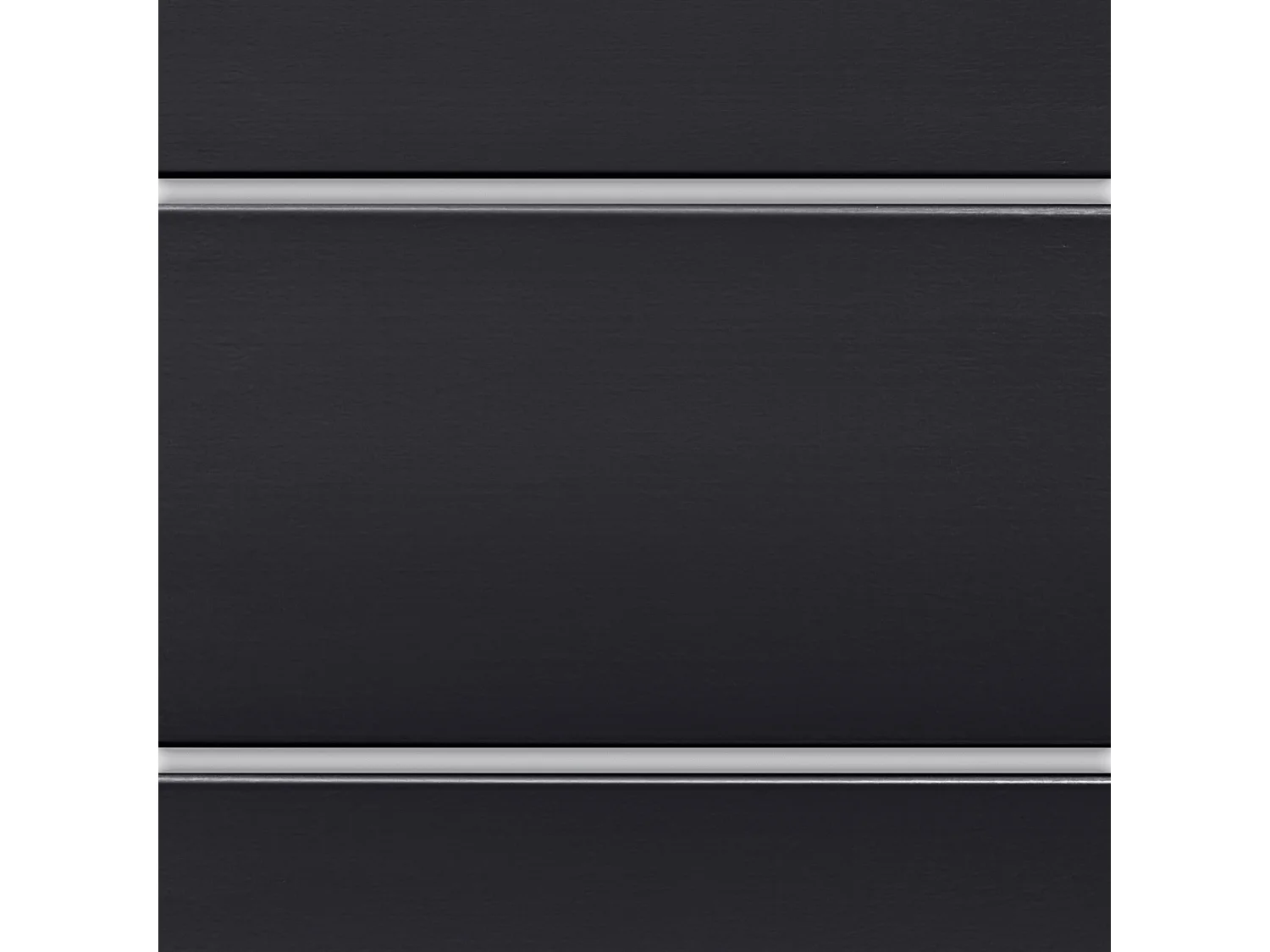 DHOME Kopfteil aus recyceltem Holz, Dm, horizontal, Palettenstil mit Beinen 95 x 115 cm, Betten 95 – Massives Schwarz