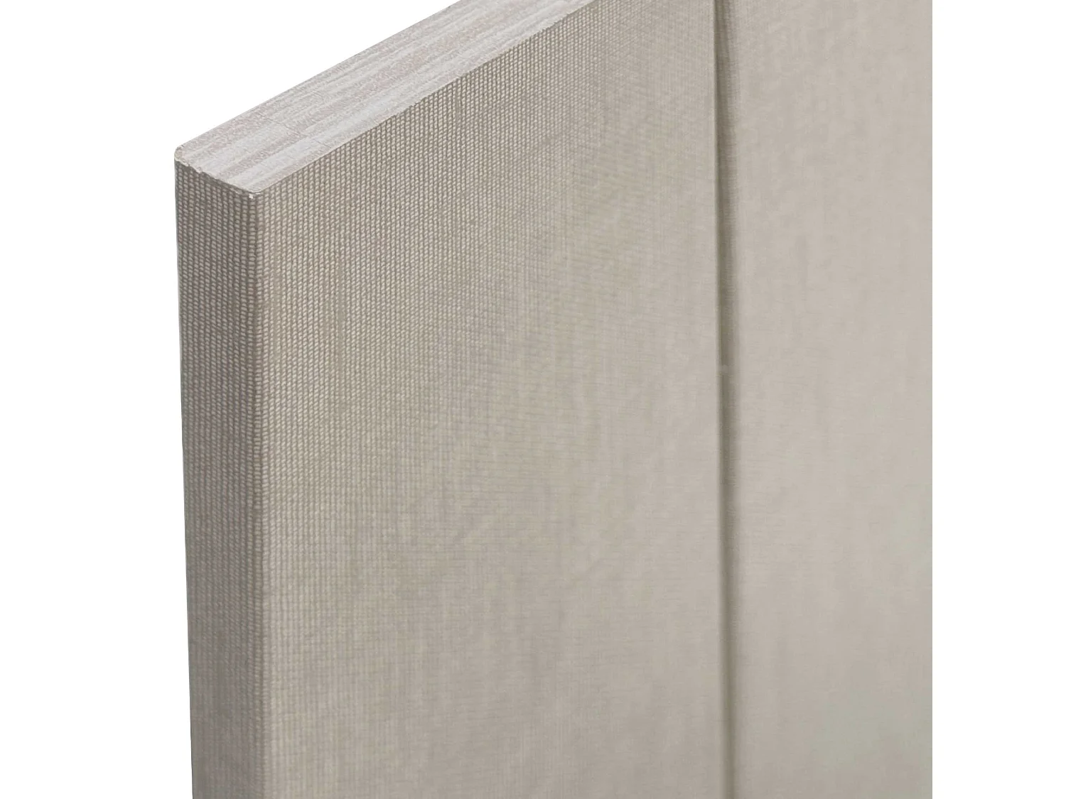 DHOME Kopfteil aus recyceltem Holz im vertikalen Dm-Stil mit Beinen 145 x 115 cm, Betten 145 – Leinen-Finish