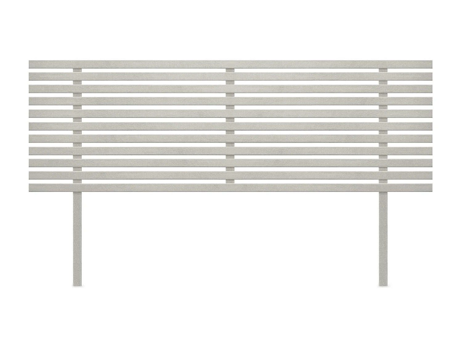 DHOME Kopfteil aus recyceltem Holz Dm im japanischen Stil mit Beinen 150 x 115 cm, Betten 150 – Tribal Grau