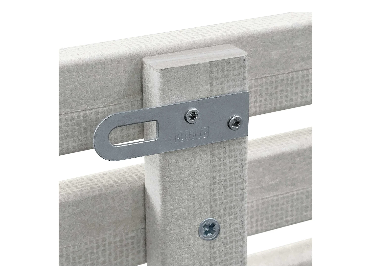 DHOME Kopfteil aus recyceltem Holz Dm im japanischen Stil mit Beinen 150 x 115 cm, Betten 150 – Tribal Grau