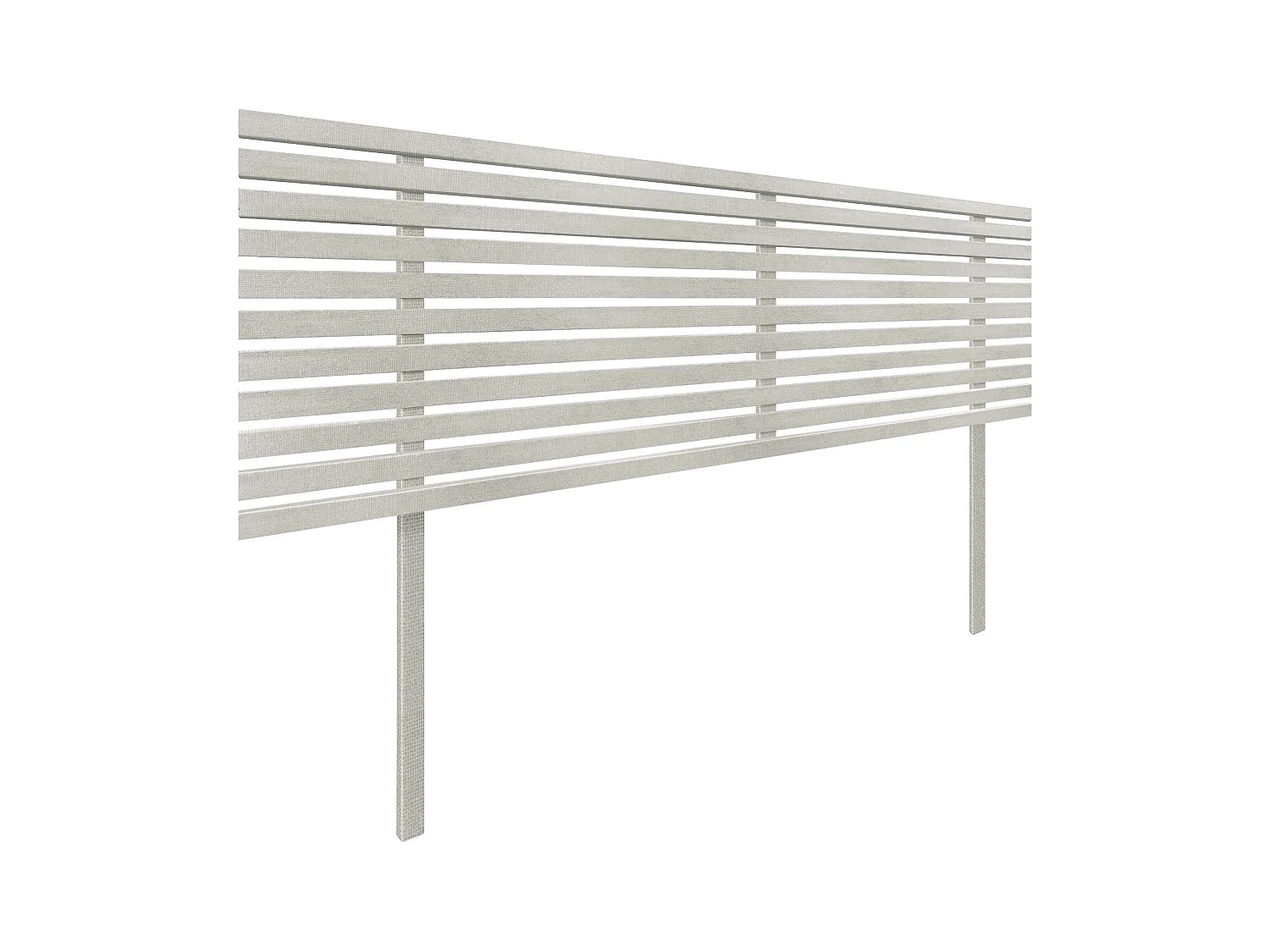 DHOME Tête de Lit Bois Recyclé Dm Style Japonais avec Pieds 150x115cm Lits 150 - Gris Tribal