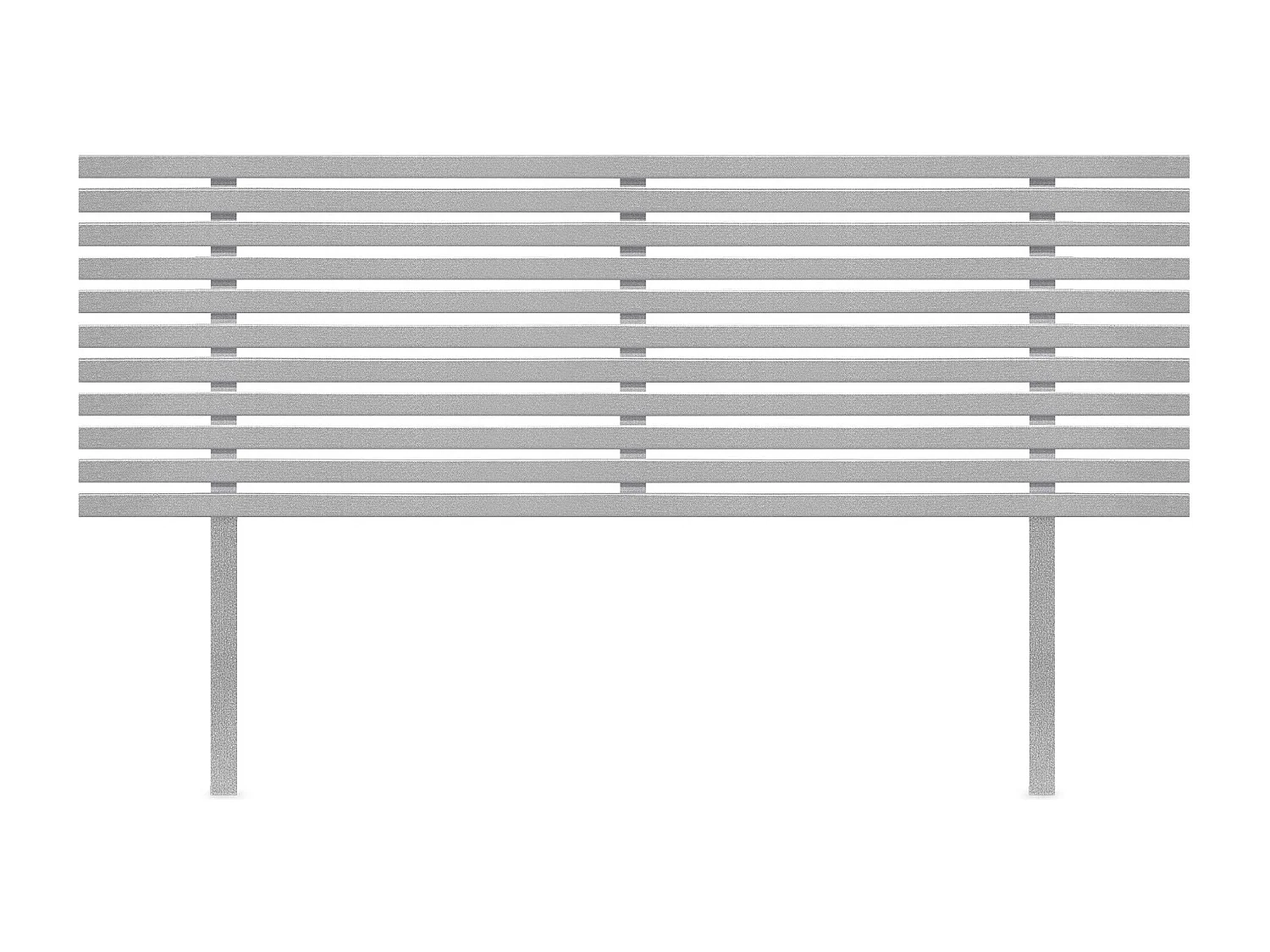 DHOME Testiera in Legno Riciclato Dm Stile Giapponese con Gambe 135x115 cm Letti 135 - Punte Grigie