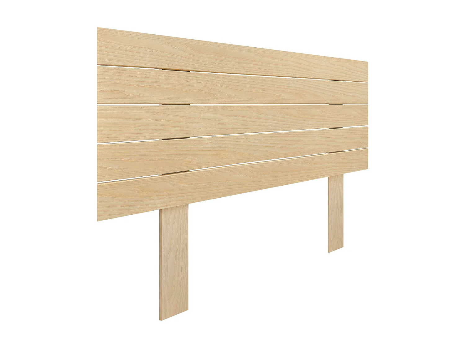 DHOME Tête de Lit Bois Recyclé Dm Style Palette Horizontale avec Pieds 80x115cm Lits 80 - Bois Naturel