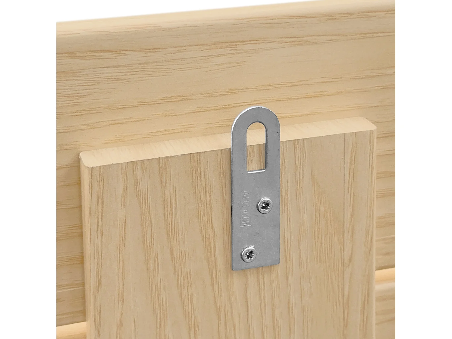 DHOME Tête de Lit Bois Recyclé Dm Style Palette Horizontale avec Pieds 80x115cm Lits 80 - Bois Naturel