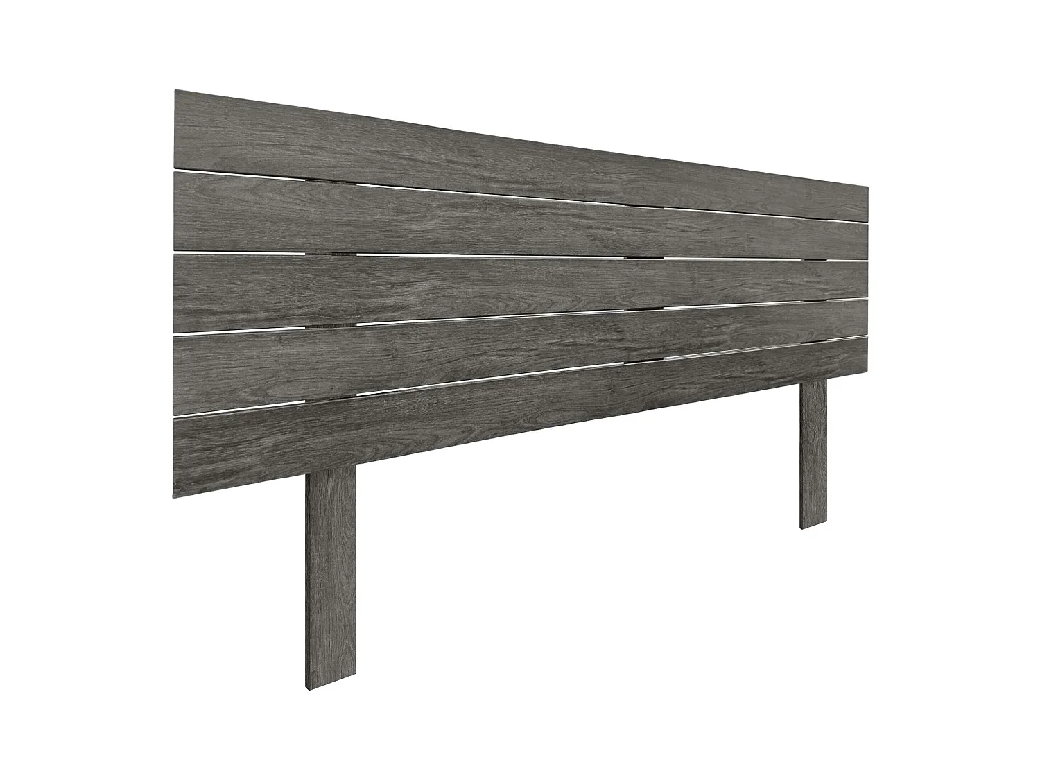 DHOME Tête de Lit Bois Recyclé Dm Style Palette Horizontale avec Pieds 135x115cm Lits 135 - Bois Frêne
