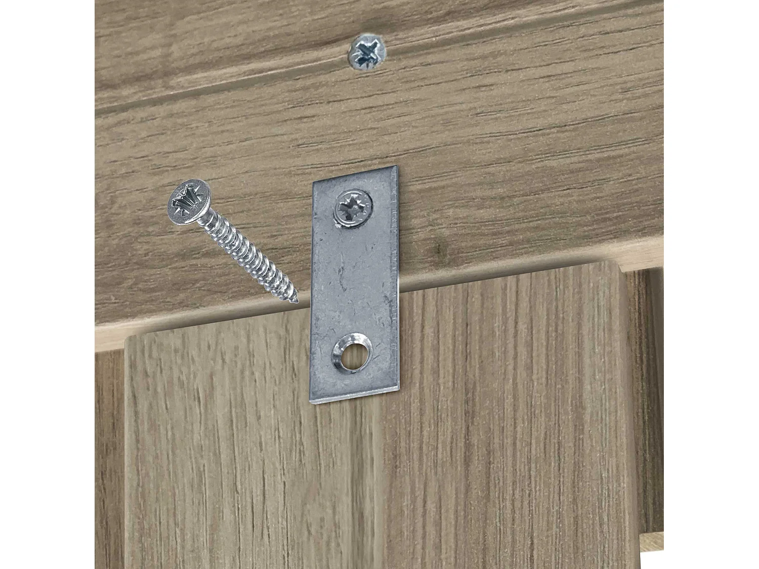 DHOME Kopfteil aus recyceltem Holz im vertikalen Dm-Stil mit Beinen 150 x 115 cm, Betten 150 – Eiche