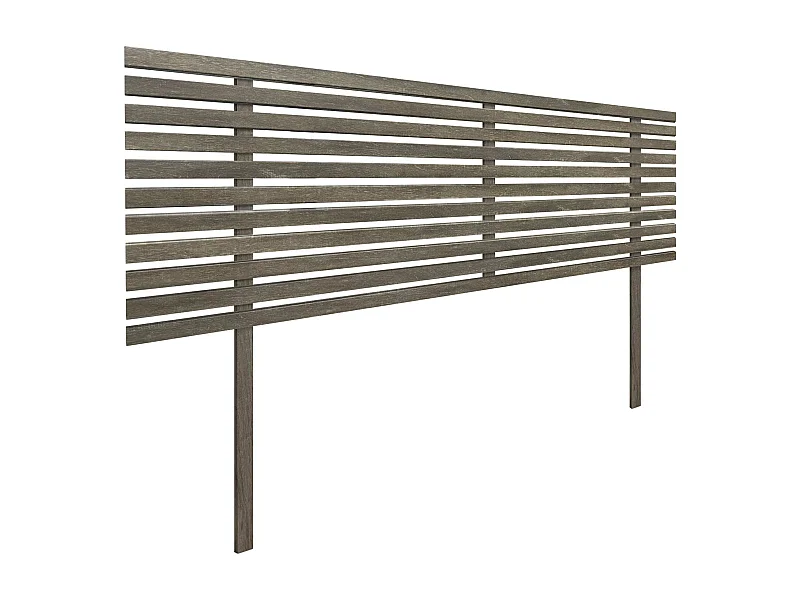 DHOME Hoofdeinde van gerecycled hout Dm Japanse stijl met poten 145x115cm Bedden 145 - Amazon Oak