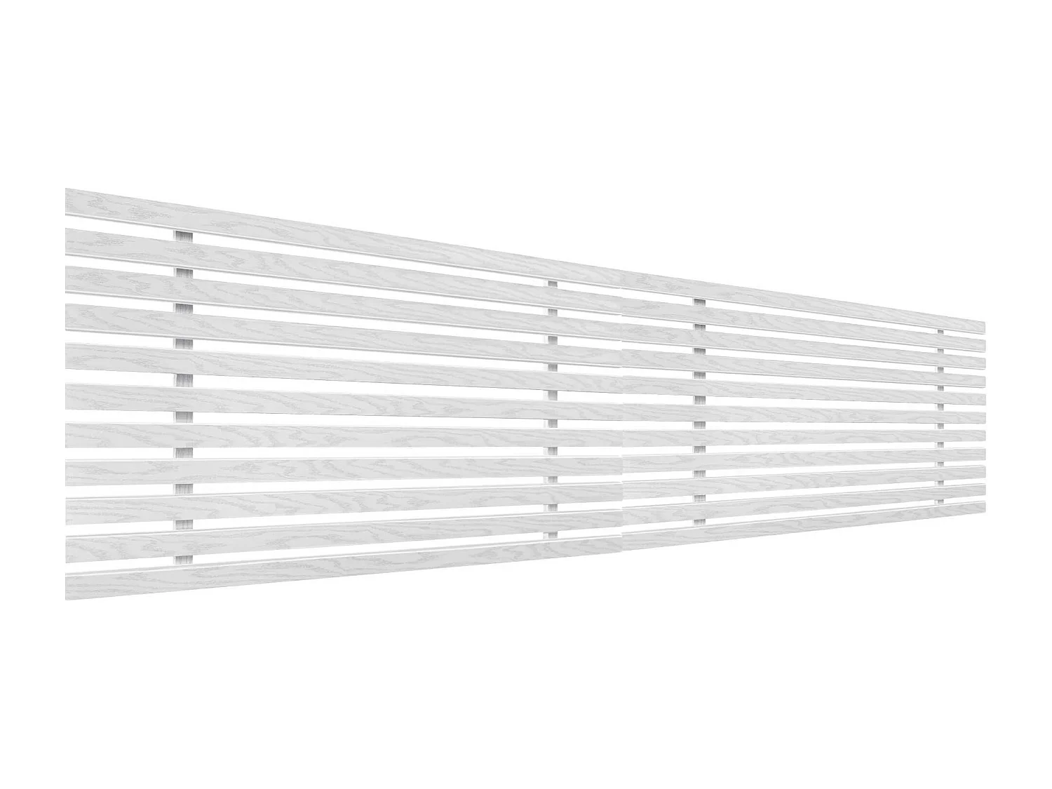 2. DHOME Tête de Lit DM Bois Recyclé Double Style Palette Japonaise Divisée en 2 Pièces 220x46cm Lits 220 - Bois Blanc