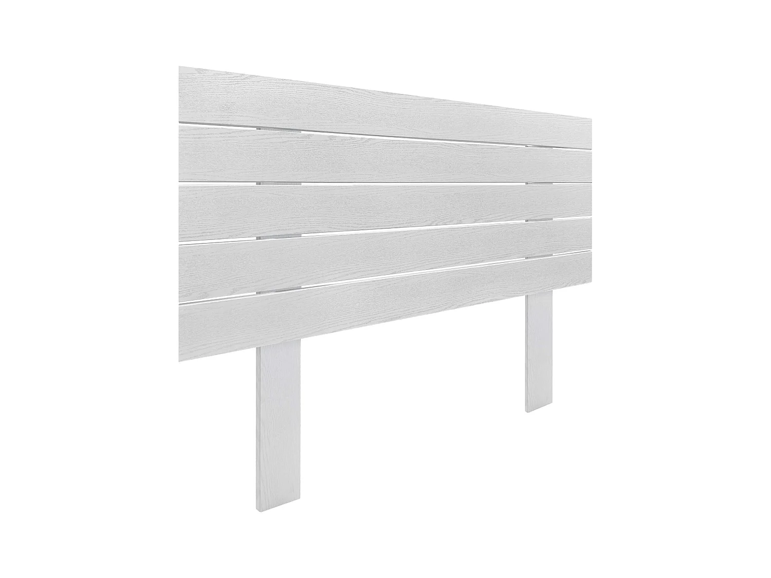 DHOME Tête de Lit Bois Recyclé Dm Style Palette Horizontale avec Pieds 80x115cm Lits 80 - Bois Blanc