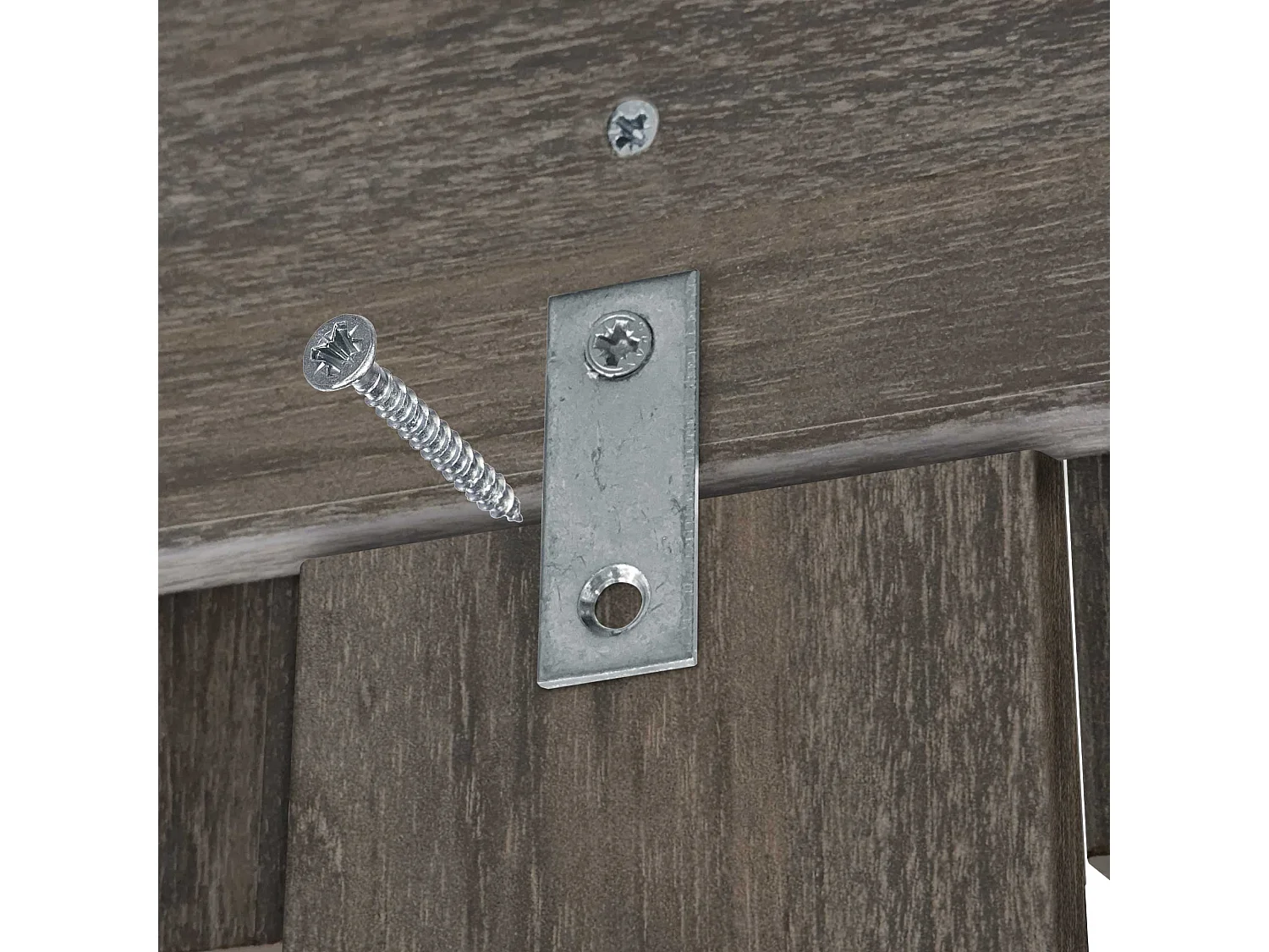 DHOME Testiera in Legno Riciclato Dm Stile Verticale con Gambe 145x115 cm Letti 145 - Rovere Amazon