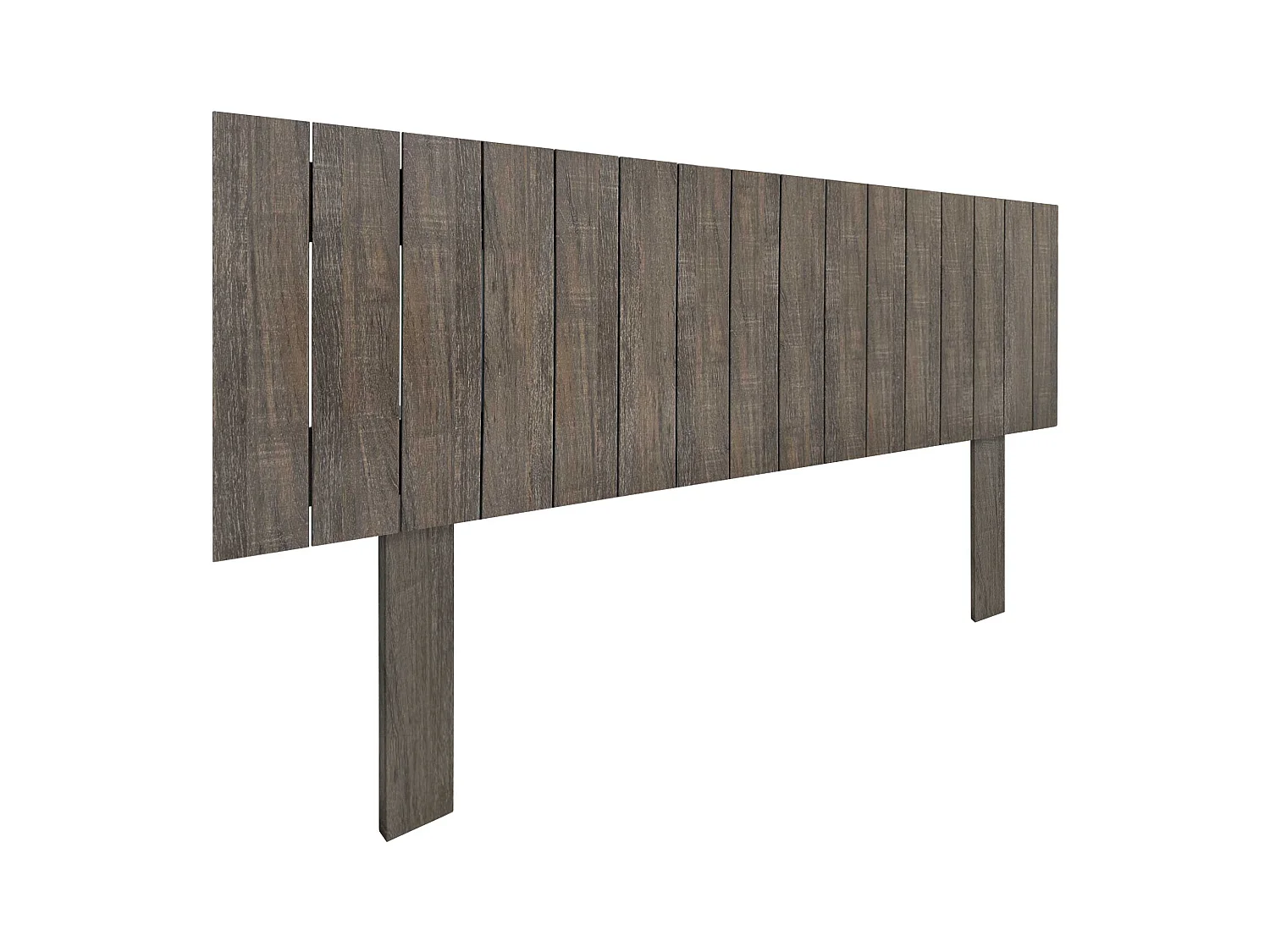 DHOME Tête de Lit Bois Recyclé Dm Style Vertical avec Pieds 145x115cm Lits 145 - Chêne Amazone