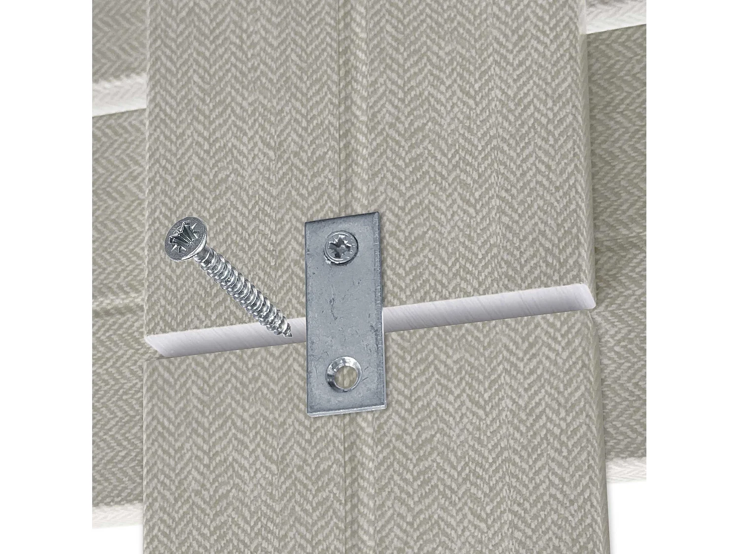 DHOME Tête de Lit Bois Recyclé Dm Style Palette Horizontale avec Pieds 150x115cm Lits 150 - Pointes Beige