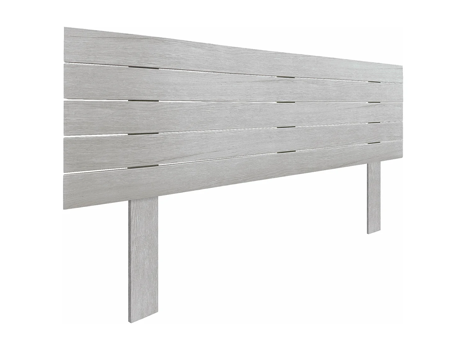 DHOME Hoofdeinde van gerecycled hout Dm Horizontaal Palletstijl met poten 145x115cm Bedden 145 - Arctic