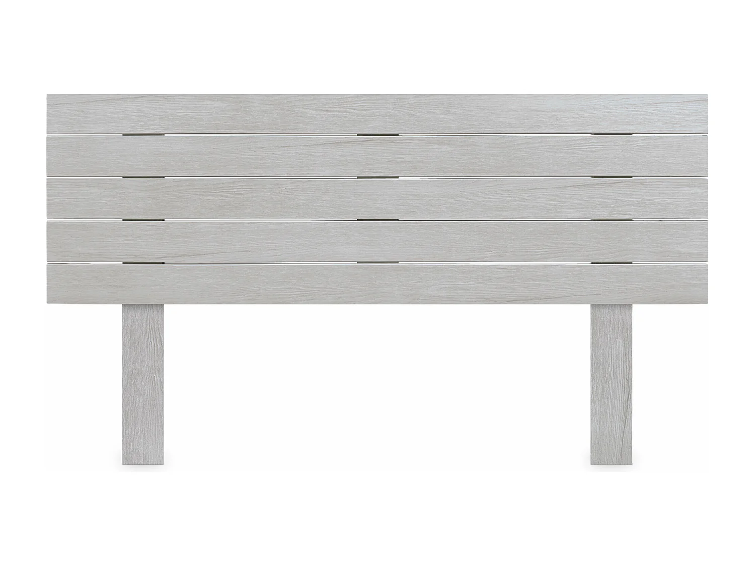 DHOME Hoofdeinde van gerecycled hout Dm Horizontaal Palletstijl met poten 145x115cm Bedden 145 - Arctic