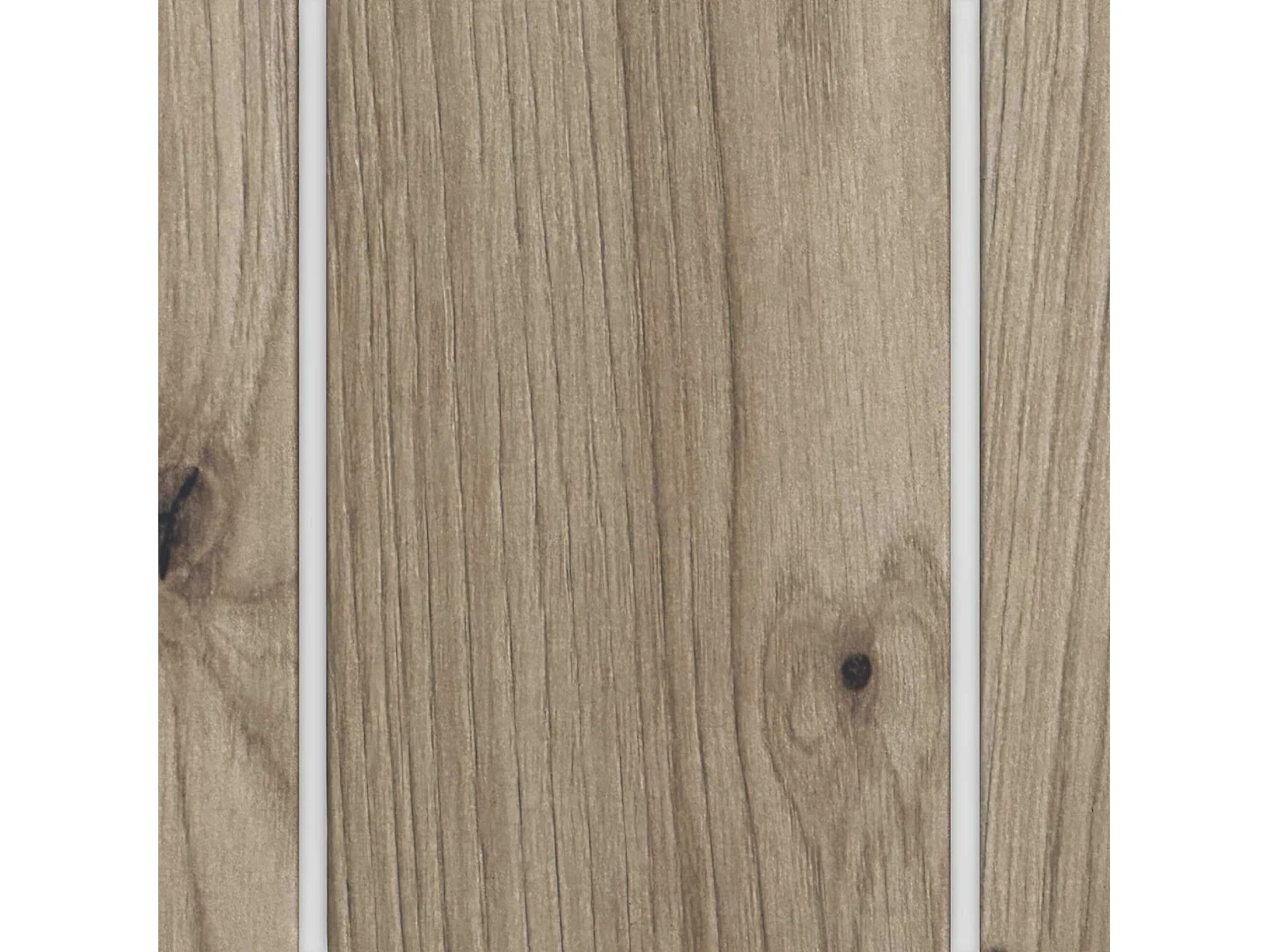 DHOME Cabeceira de Madeira Reciclada Dm Estilo Vertical com Pernas 110x115cm Camas 110 - Carvalho