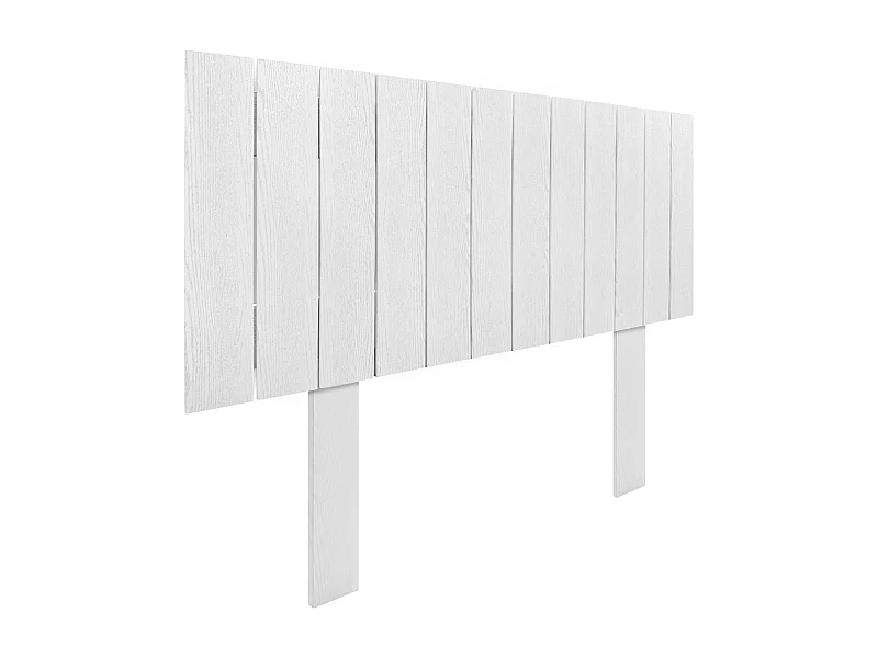 DHOME Tête de Lit Bois Recyclé Dm Style Vertical avec Pieds 90x115cm Lits 90 - Bois Blanc